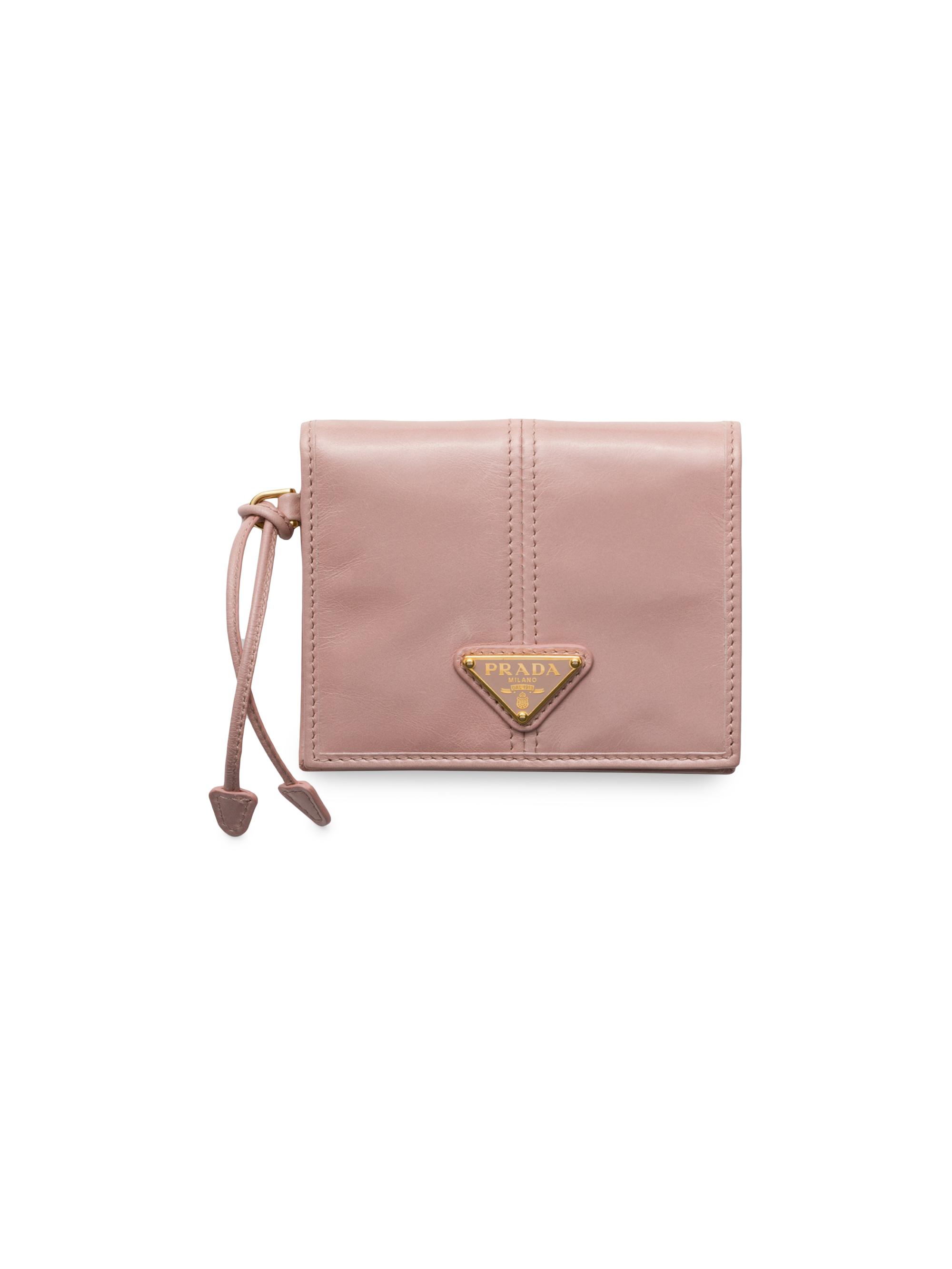 Prada Women's  Leather Wallet - Pink
