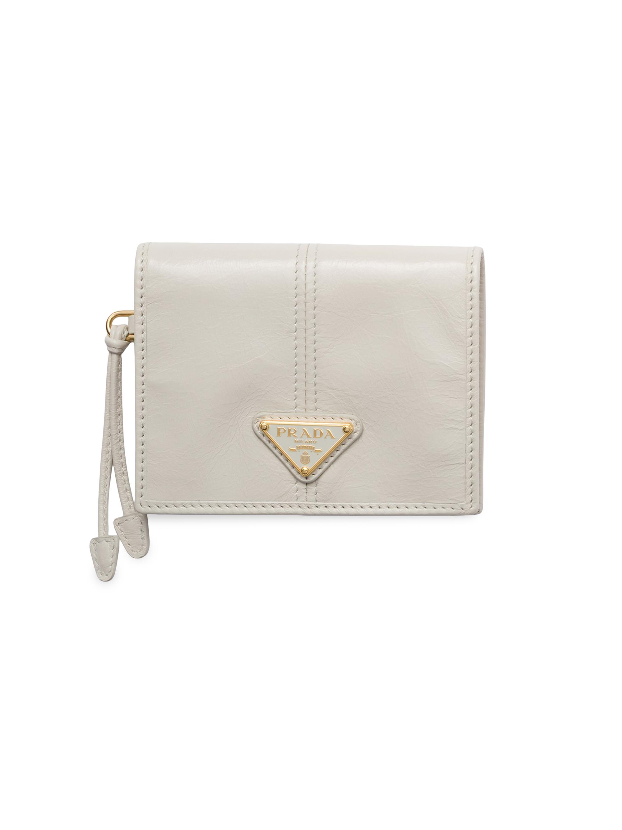 Prada Women's  Leather Wallet - White