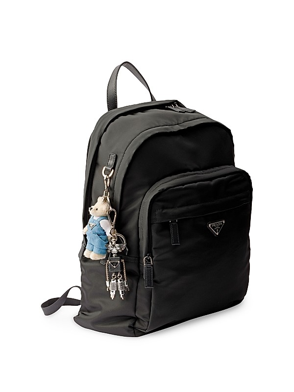 Shop Prada Teddy Bag Charm with Metal Ring | Saks Fifth Avenue Shop Prada Teddy Bag Charm with Metal Ring | Saks Fifth Avenue