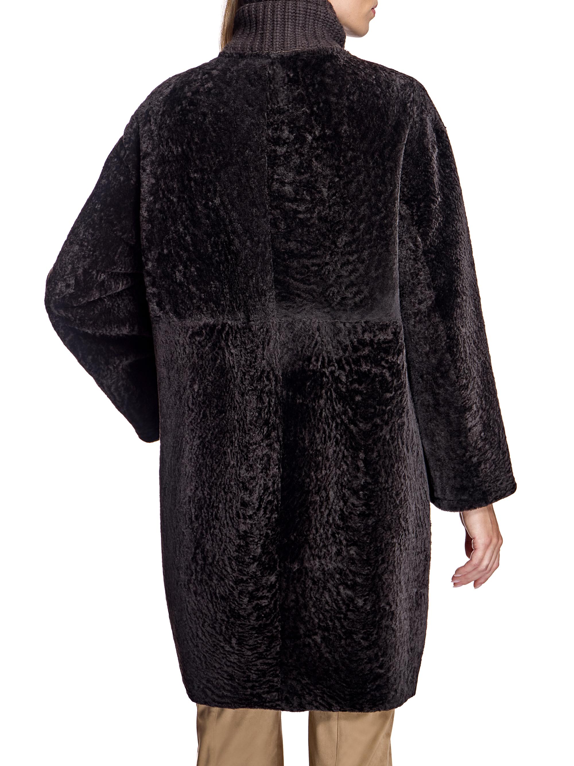 Maximilian Shearling Jacket with Knit Collar | Saks Fifth Avenue