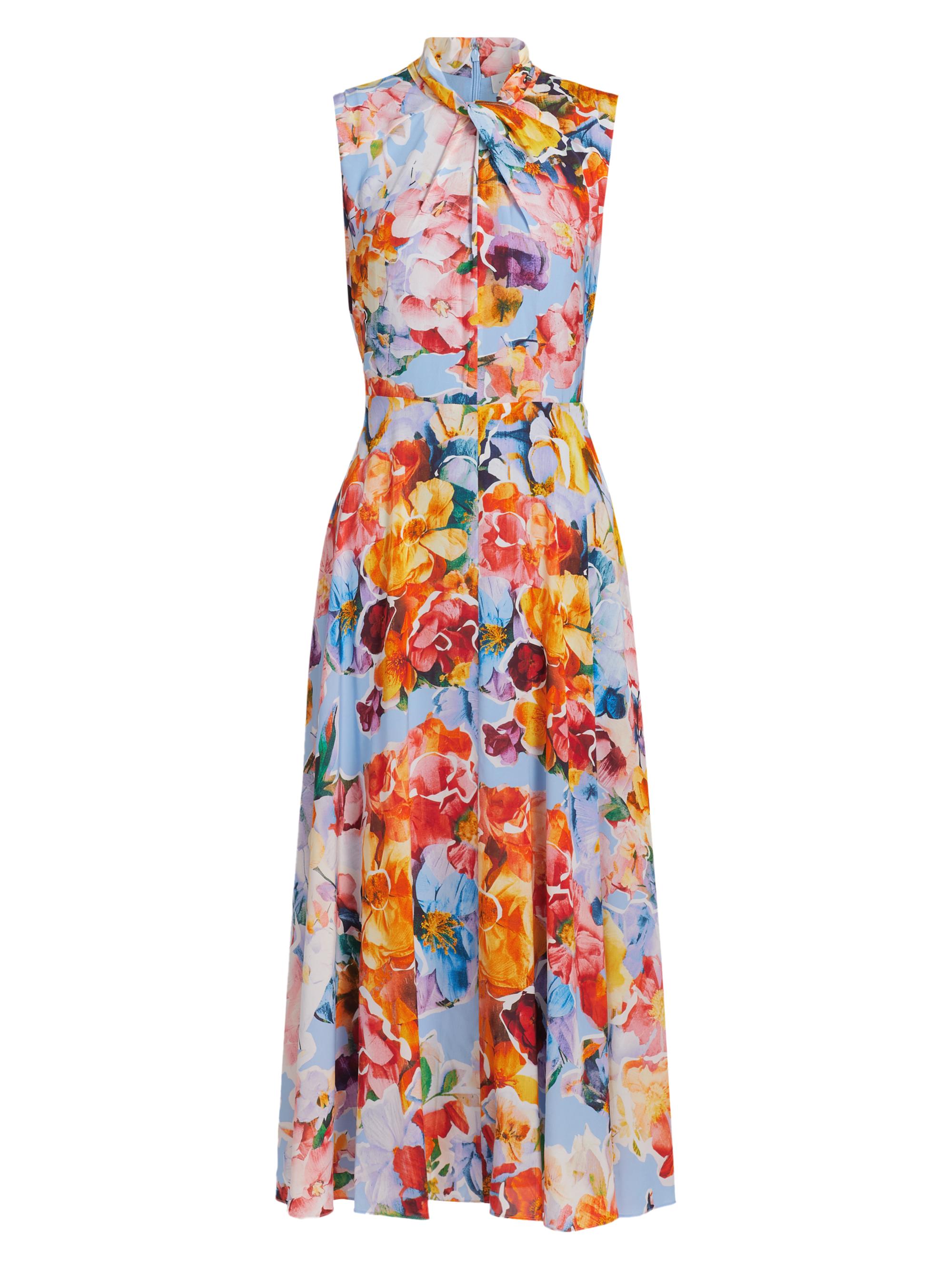 Elie Tahari Women's The Raquel Spring Morning Floral Midi Dress - Spring Morning Print