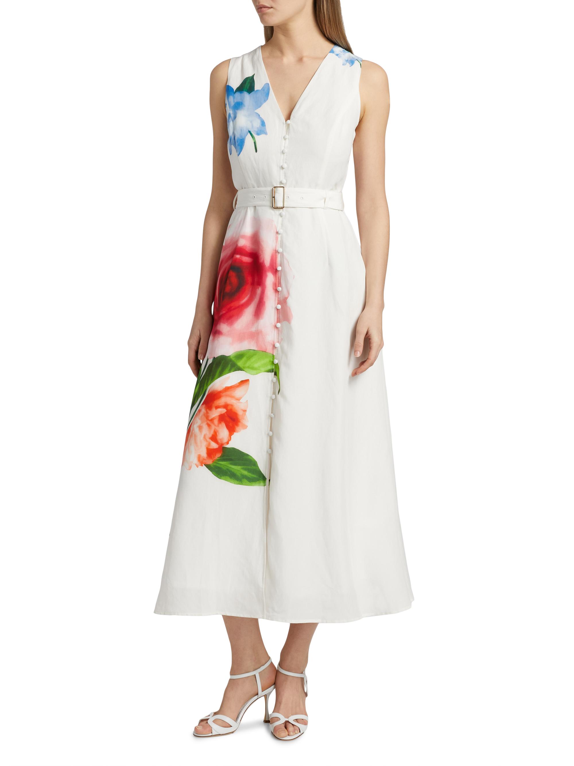 tahari white linen dress Lauren Linen Foldover Mini Dress Fresh Pearl / 6