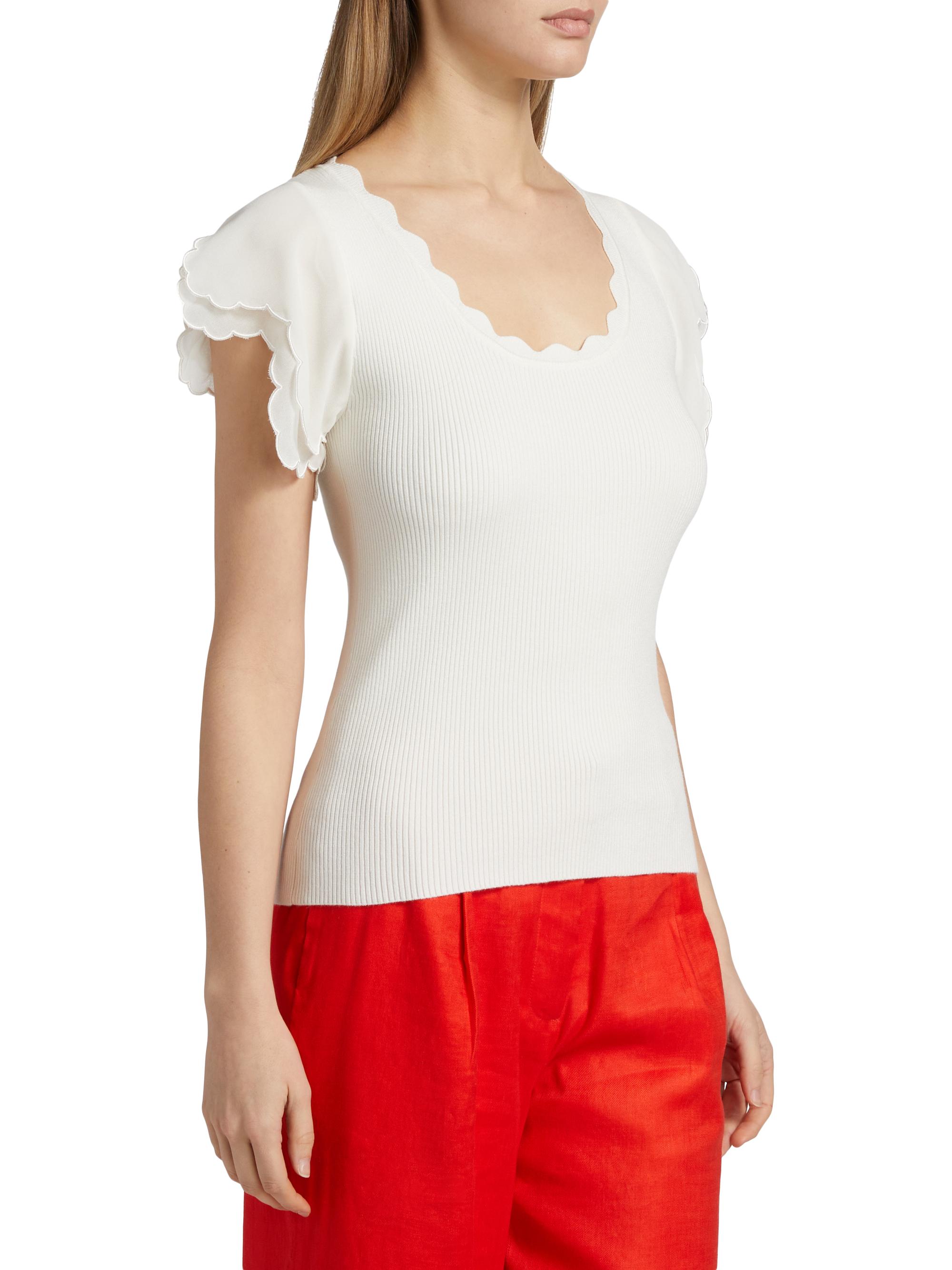 美品　Ellie エリー　ボーダーニット【ORANGE】 SLY（スライ）の「2WAY BORDER TOPS 2ウェイ ボーダー トップス