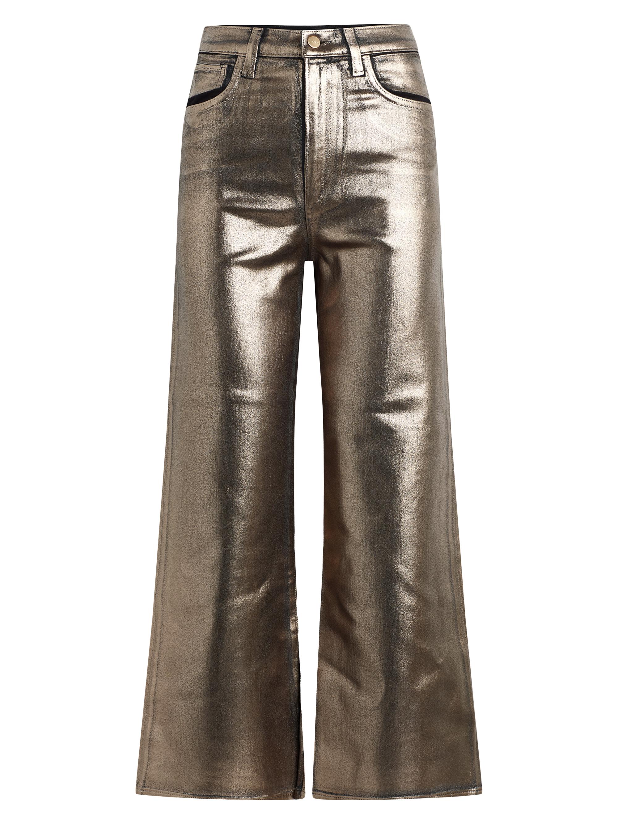 Joe's Jeans Women's The Mia Metallic Wide-Leg Ankle Jeans - Gilded Night