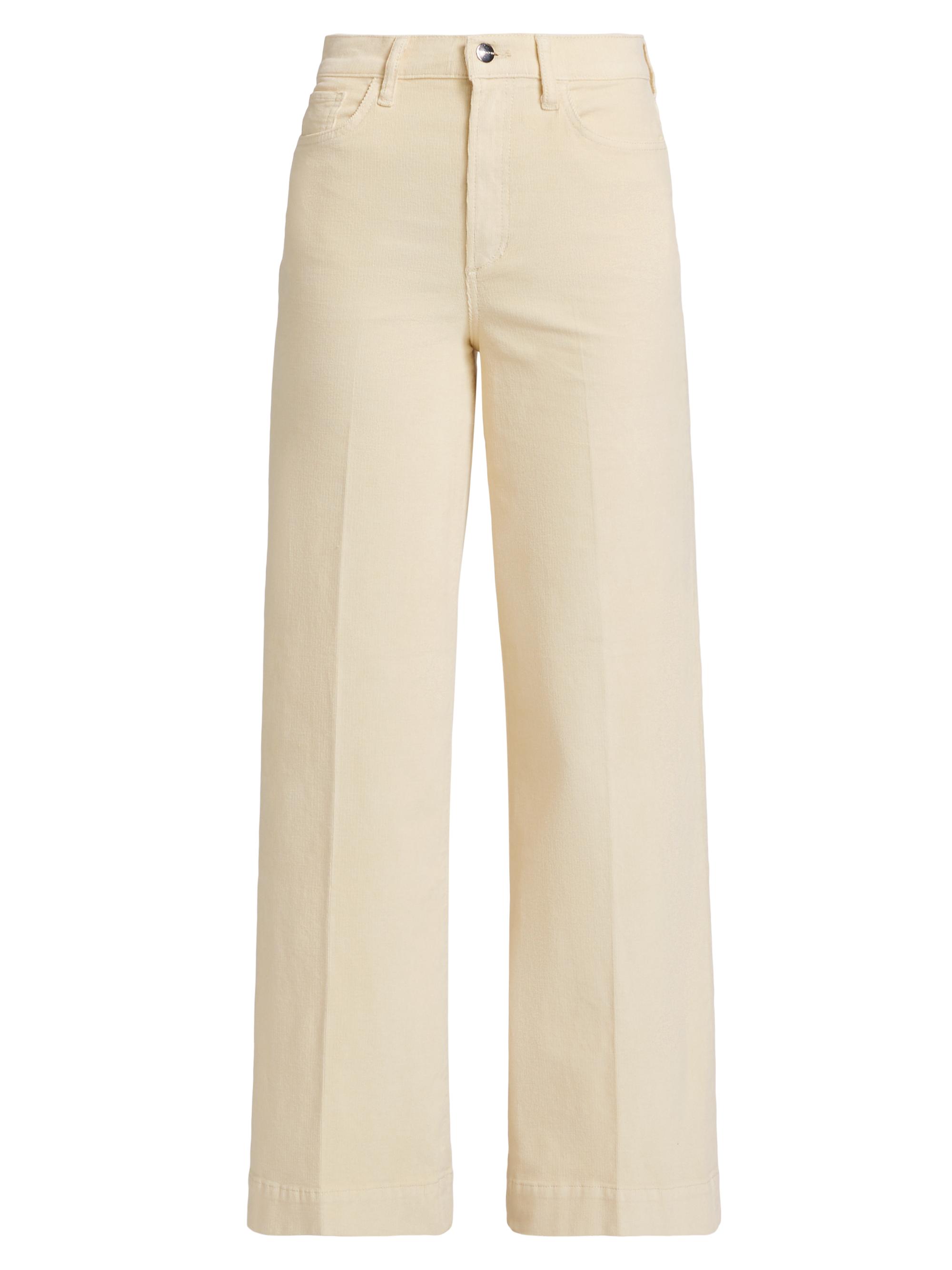 Joe's Jeans Women's The Mia High-Rise Wide-Leg Corduroy Pants - Creme Brulee