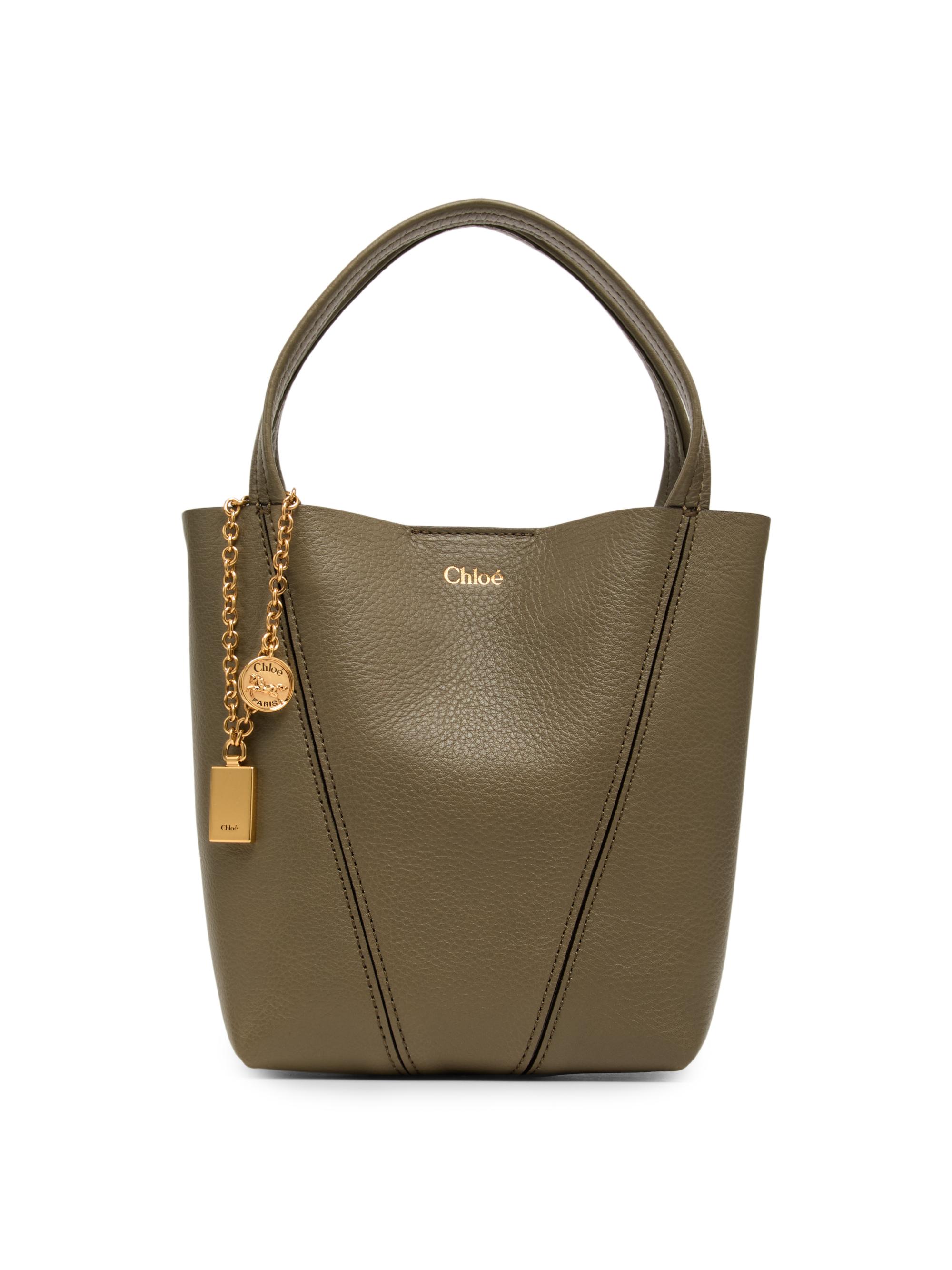 Chloé Women's  Spin Leather Tote Bag - Aloe Green