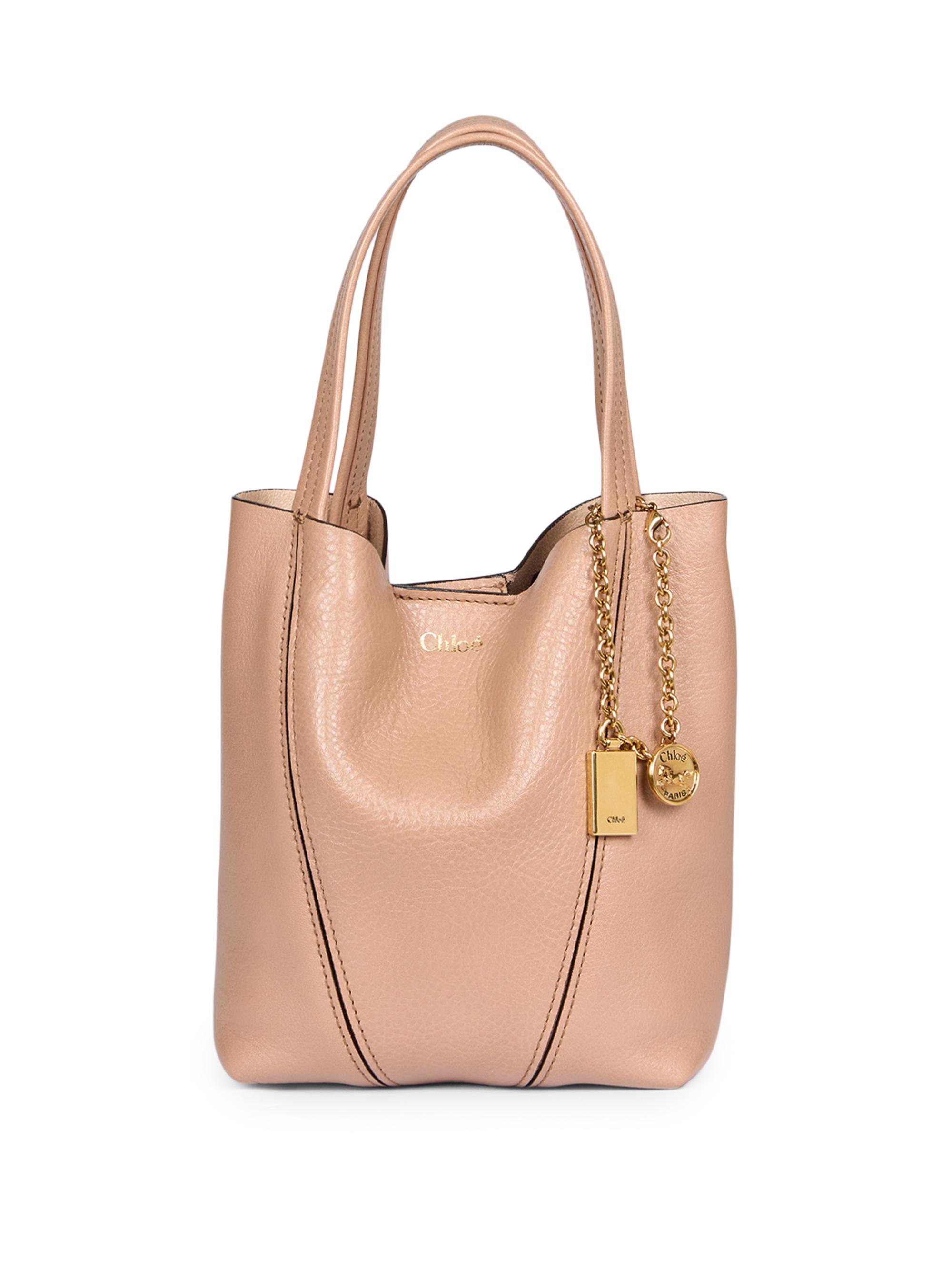Chloé Women's  Spin Leather Tote Bag - Woodrose | Thumbnail 8