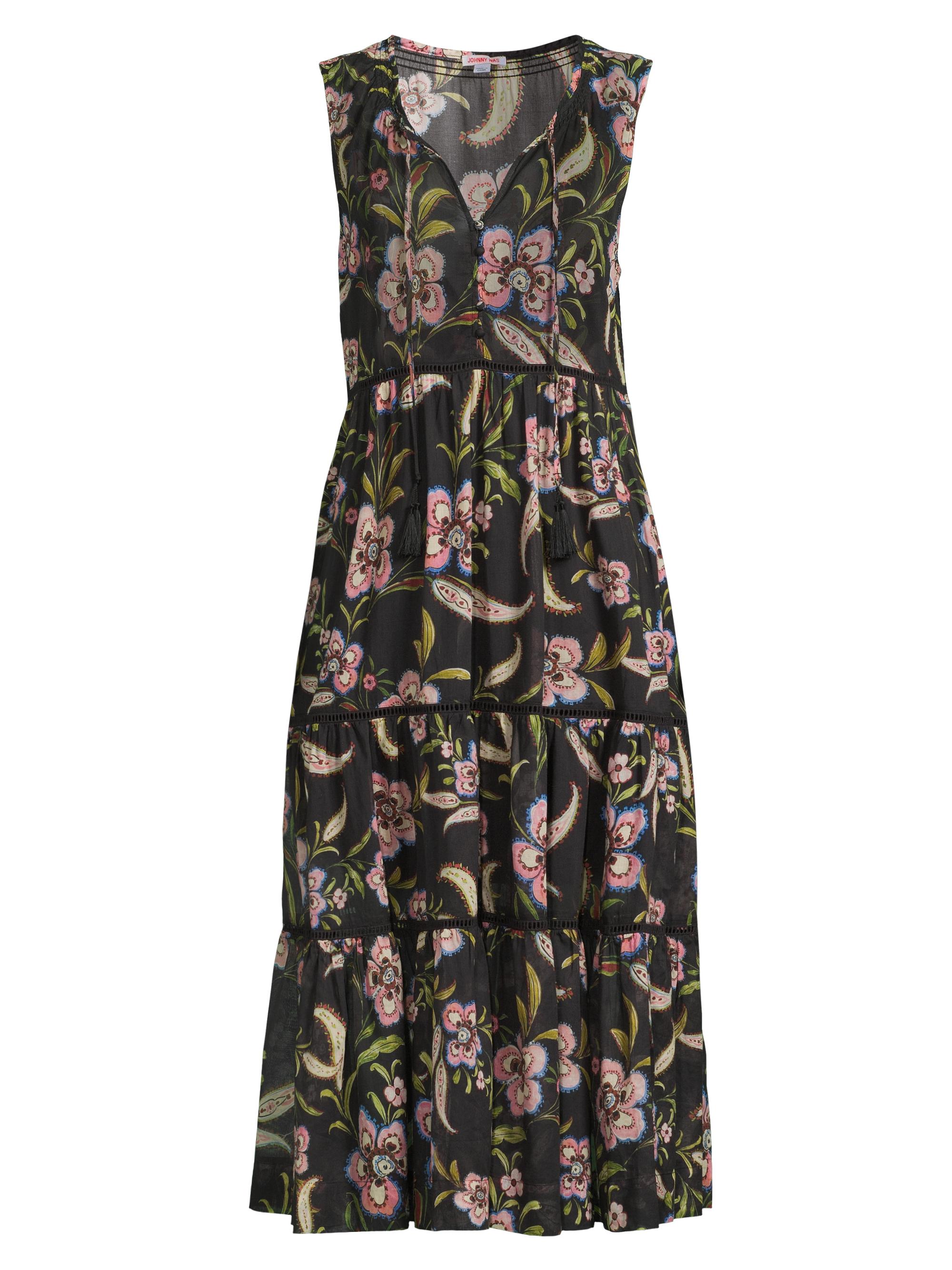 Johnny Was Women's Libbi Tiered Midi-Dress - Libbi