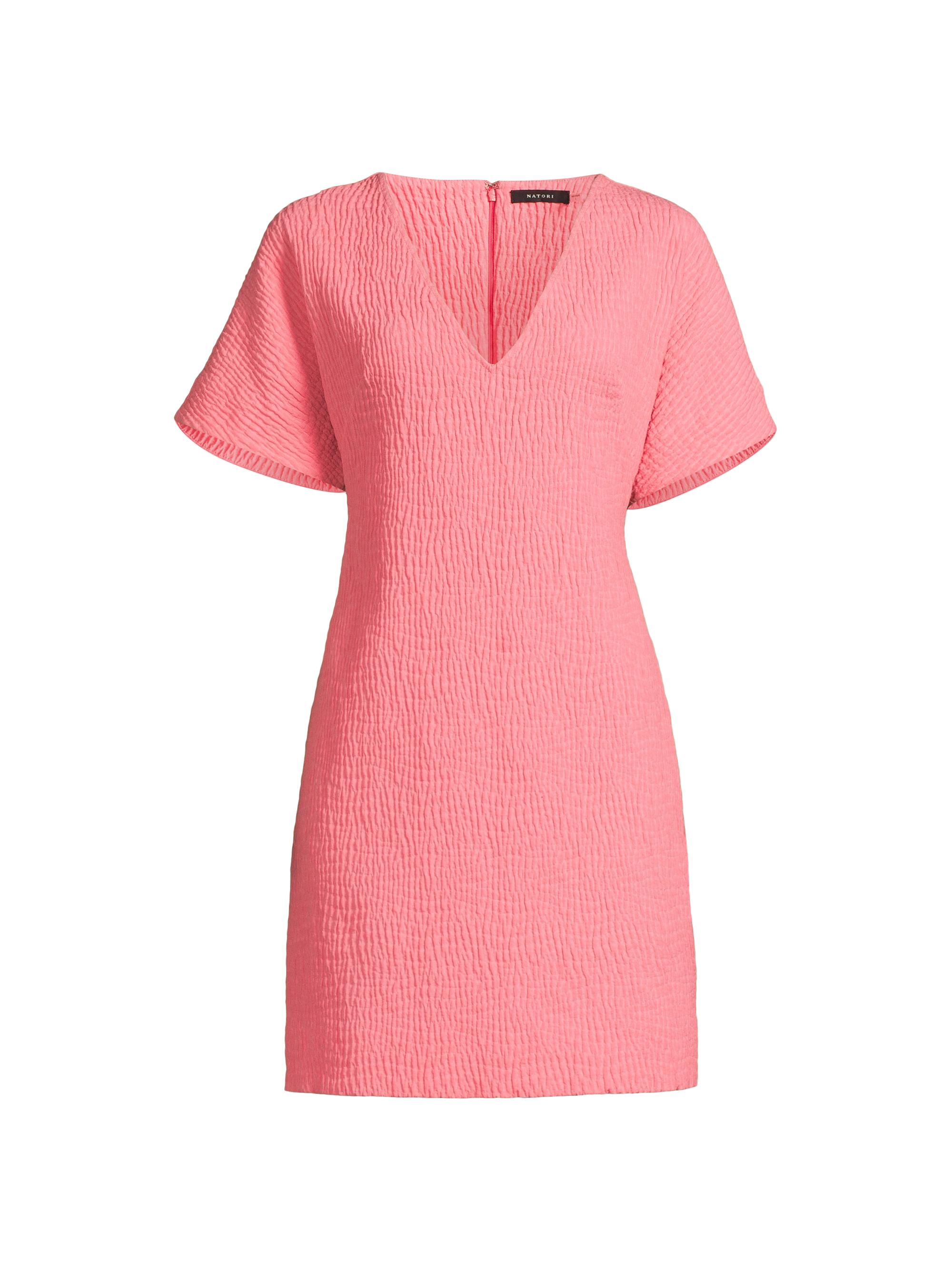 Natori Women's Textured Cotton Jacquard Dress - Flamingo
