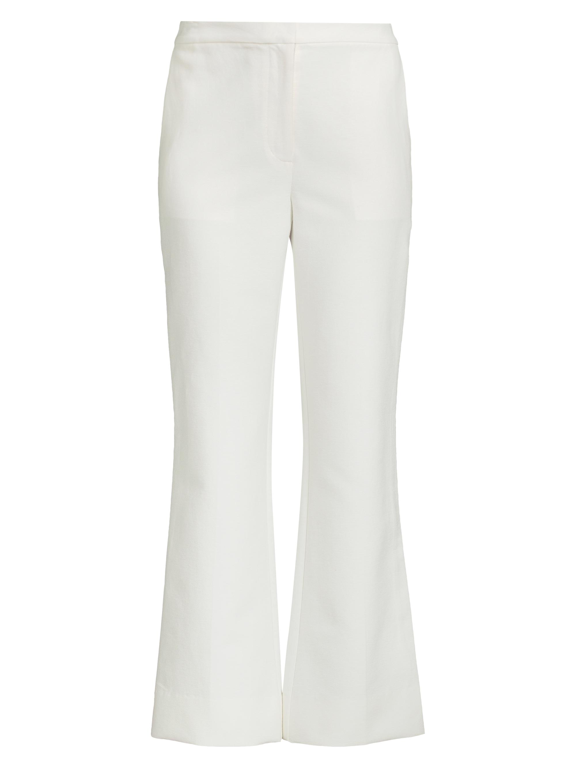 Natori Women's Techno Cotton Flared Trousers - White