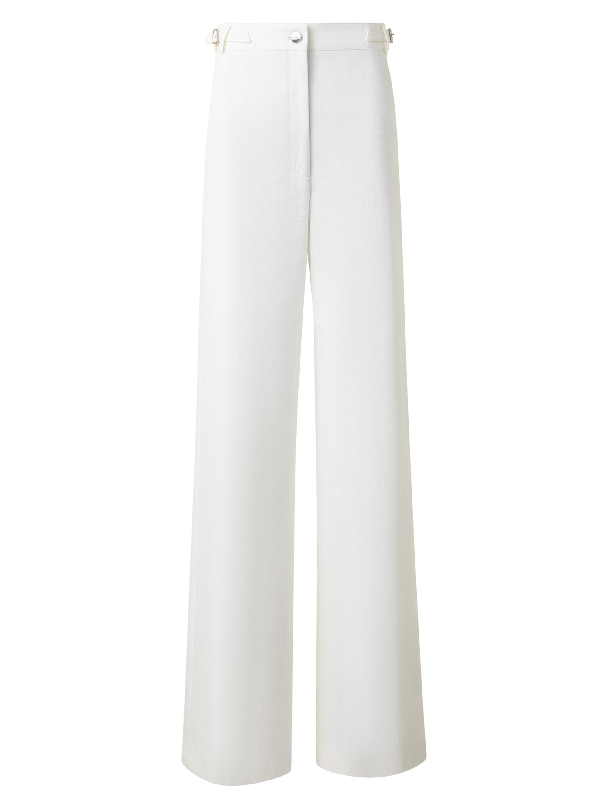 Akris Women's Finnian Cotton Denim Pants - Ecru