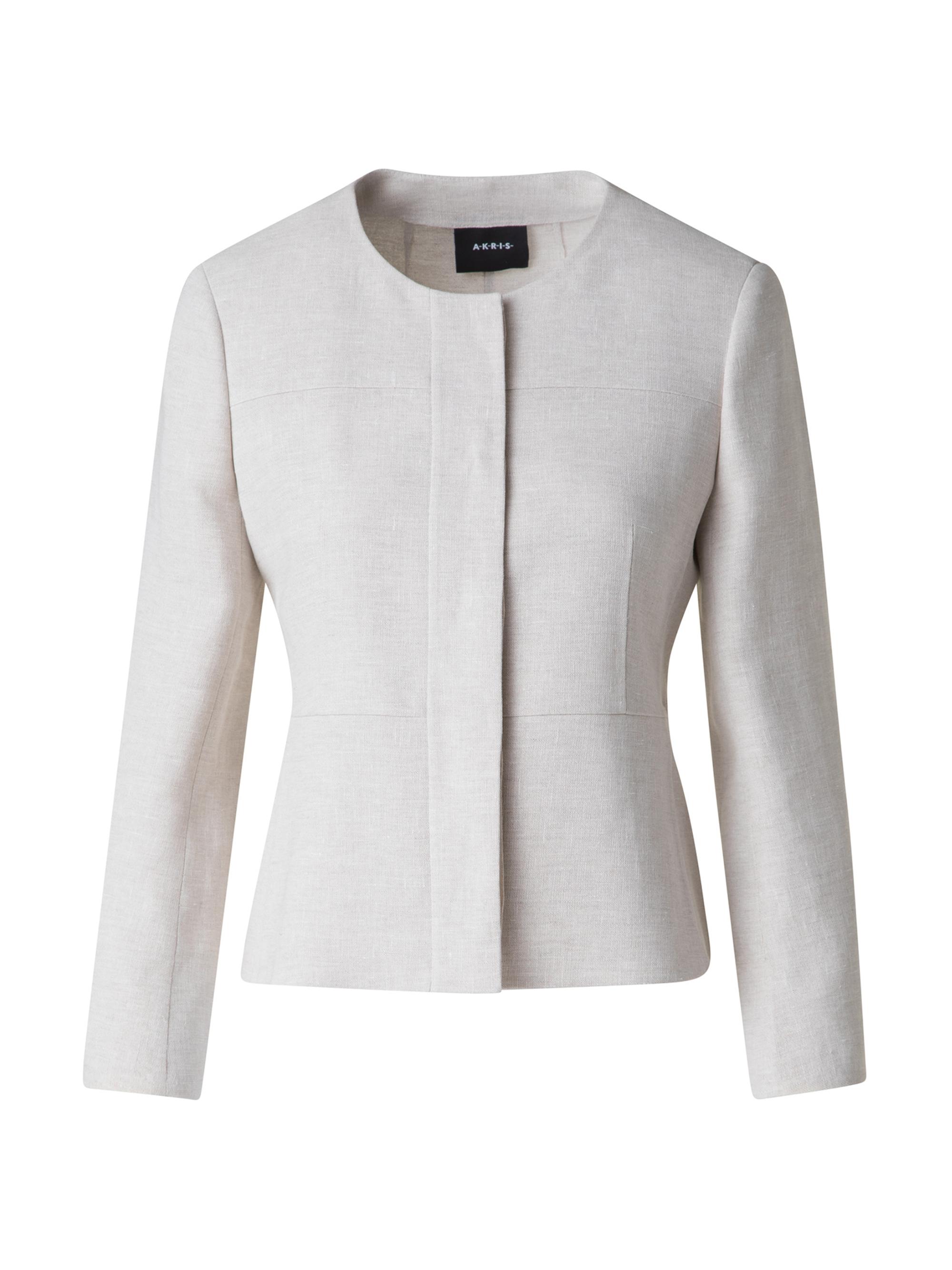 Akris Women's Tina Twisted Linen Jacket - Greige