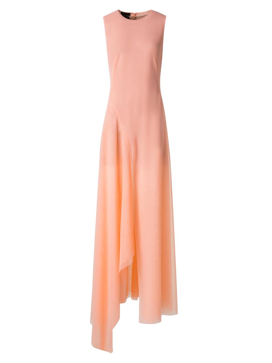 Akris Women's Techno Tulle Gown In Orange