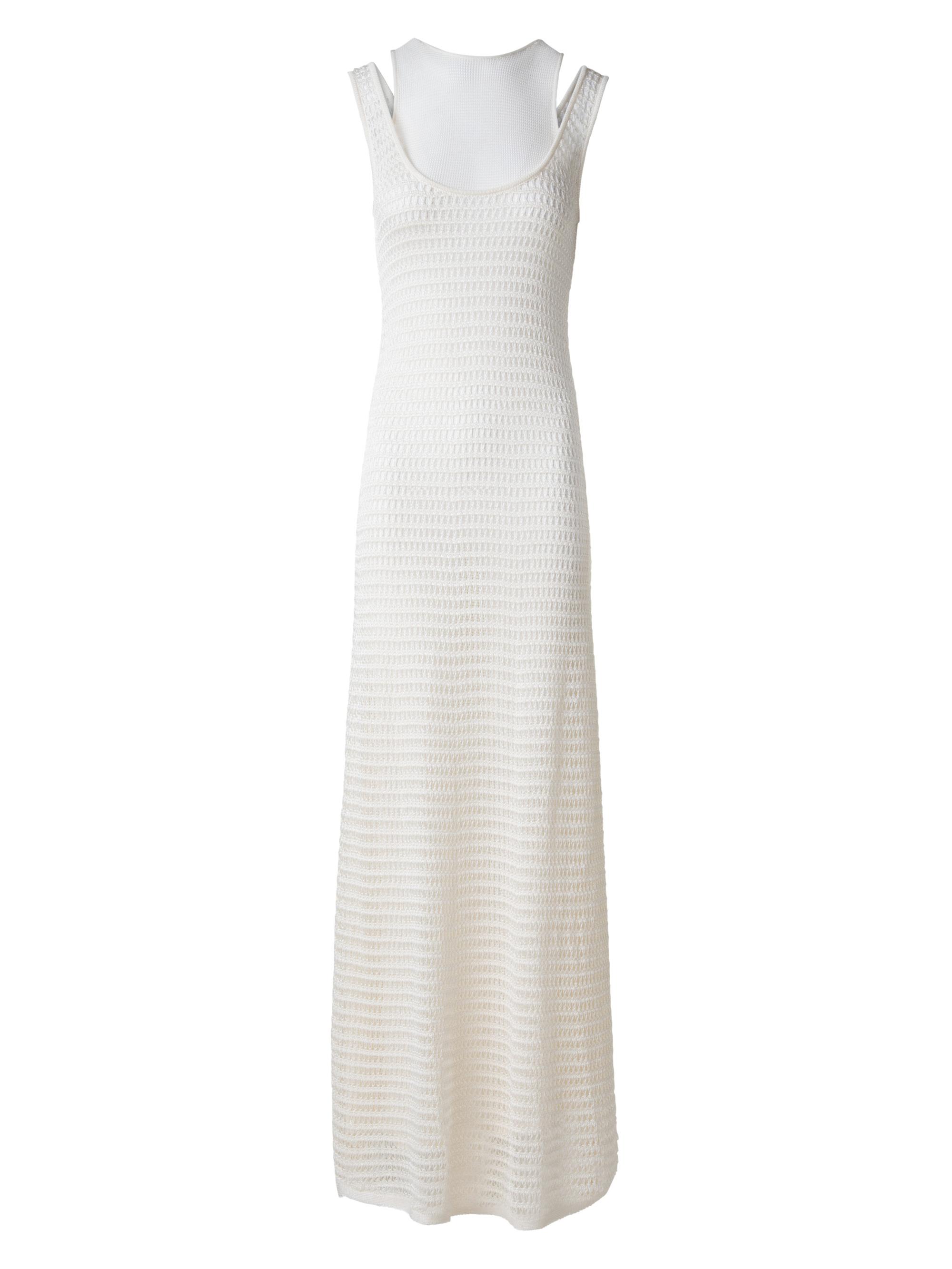 Akris Women's Crochet Sleeveless Maxi-Dress - Ecru