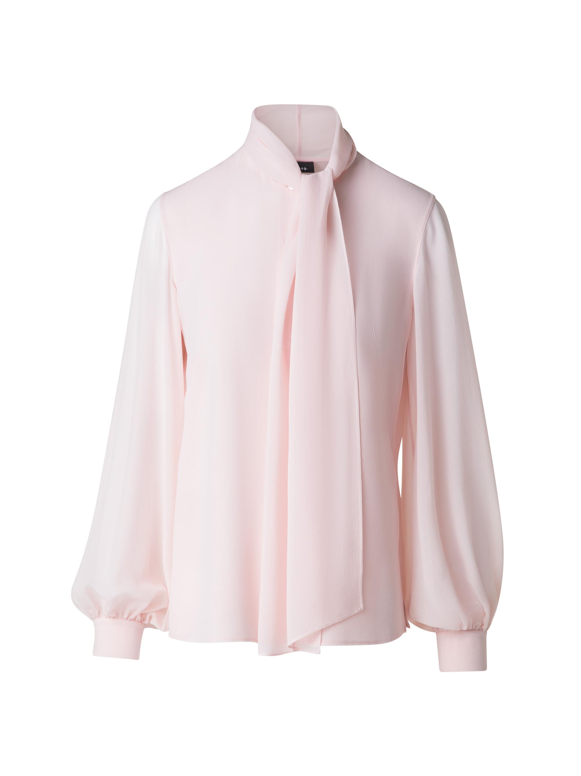 Akris Women's Silk Georgette Blouse - Pale Pink