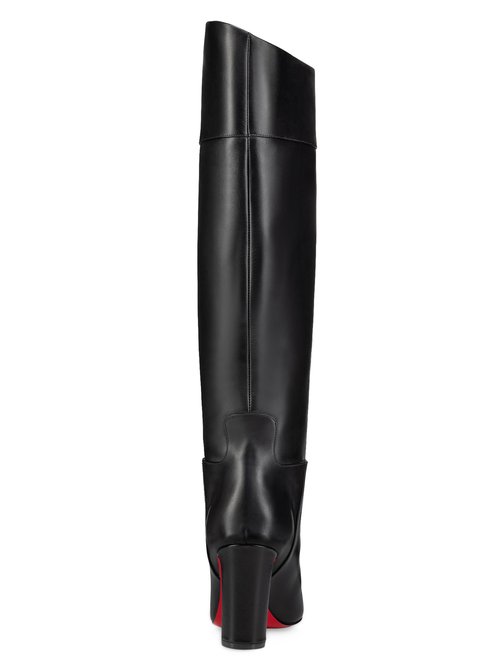 Christian Louboutin Loo Botta 85MM Leather Boots | Saks Fifth Avenue