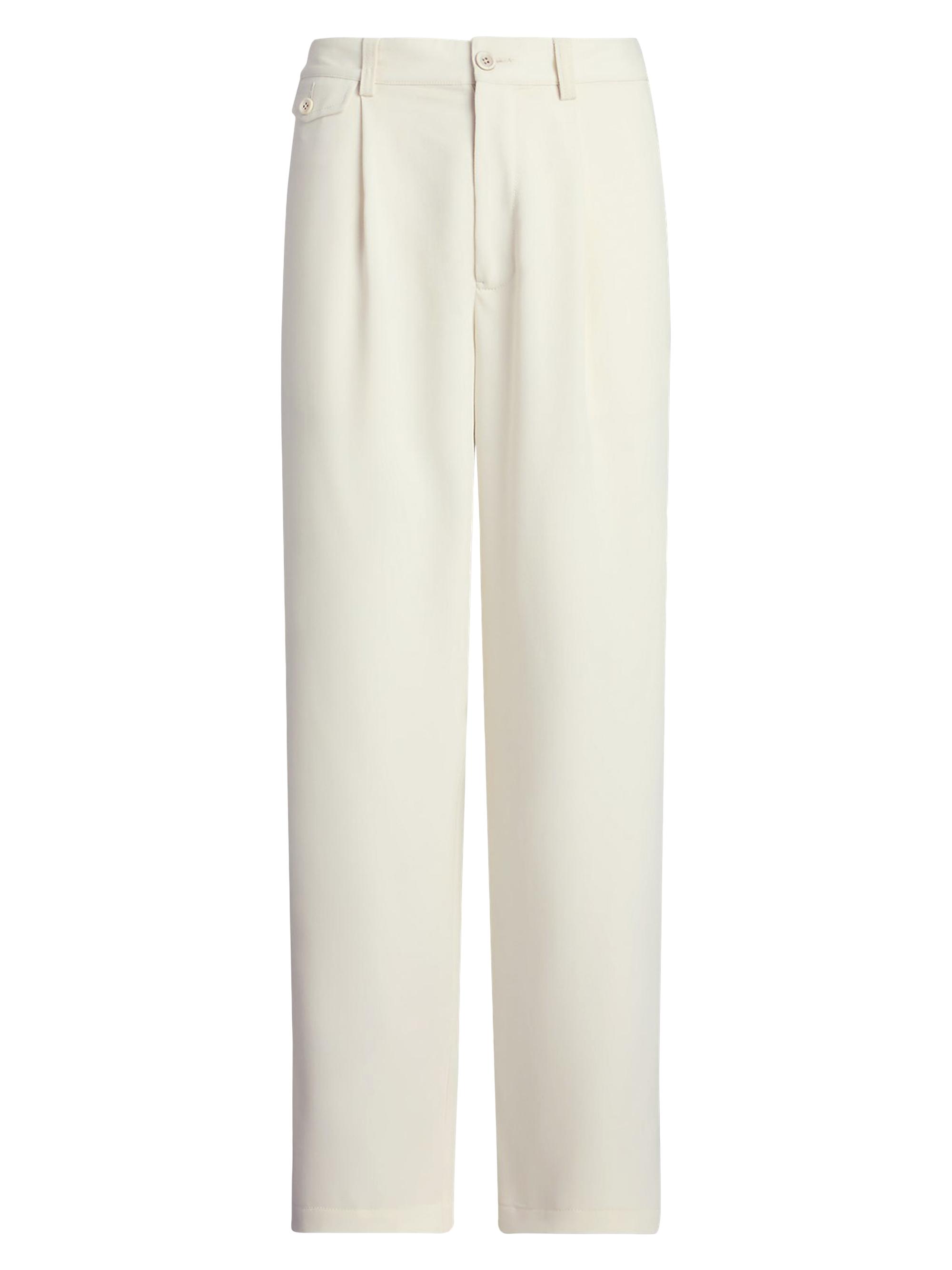 Ralph Lauren Collection Women's Gordon Wool Pleated Ankle Pants - Ecru