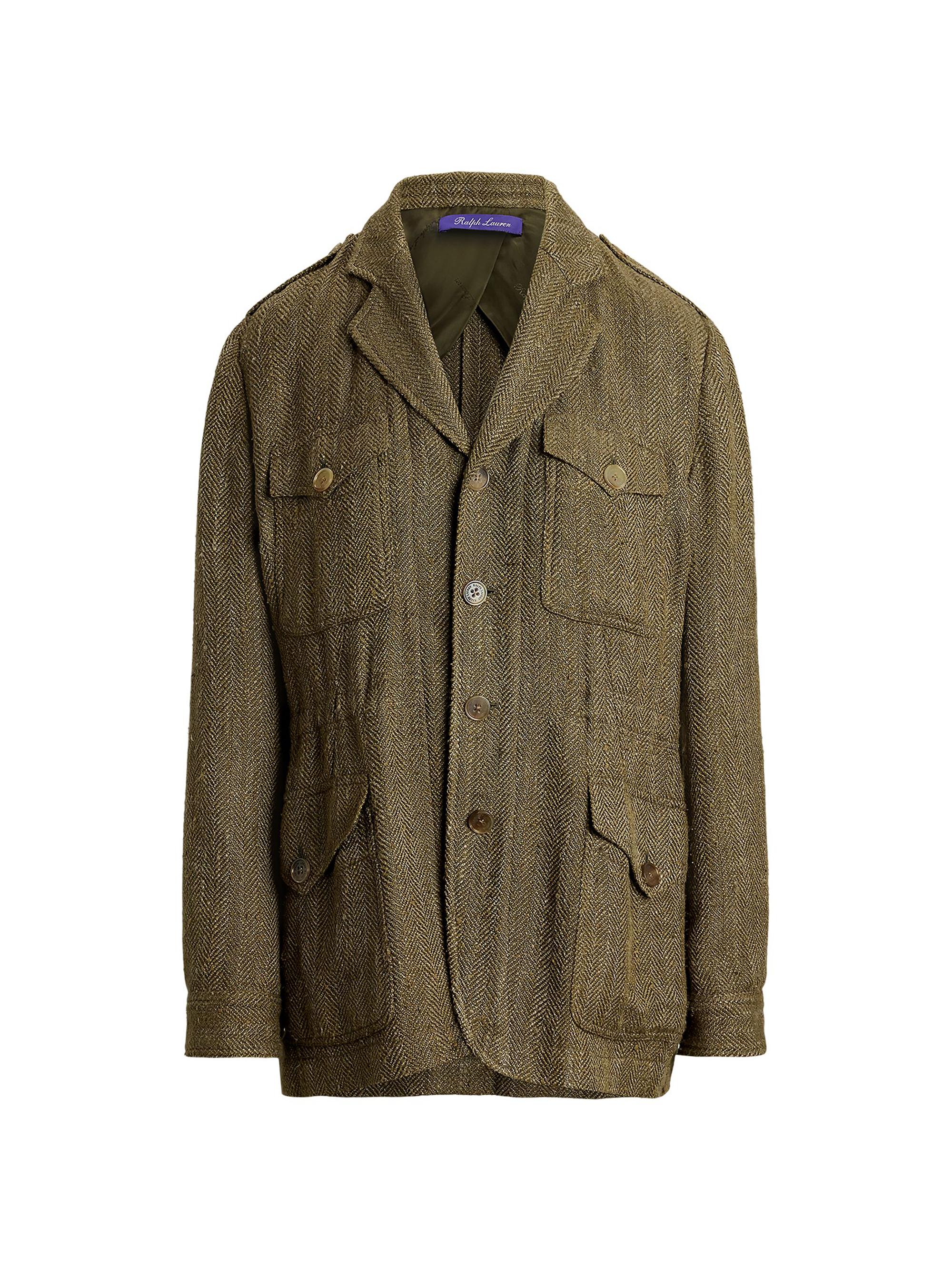 Ralph Lauren Collection Women's Schmitt Herringbone Blazer - Olive
