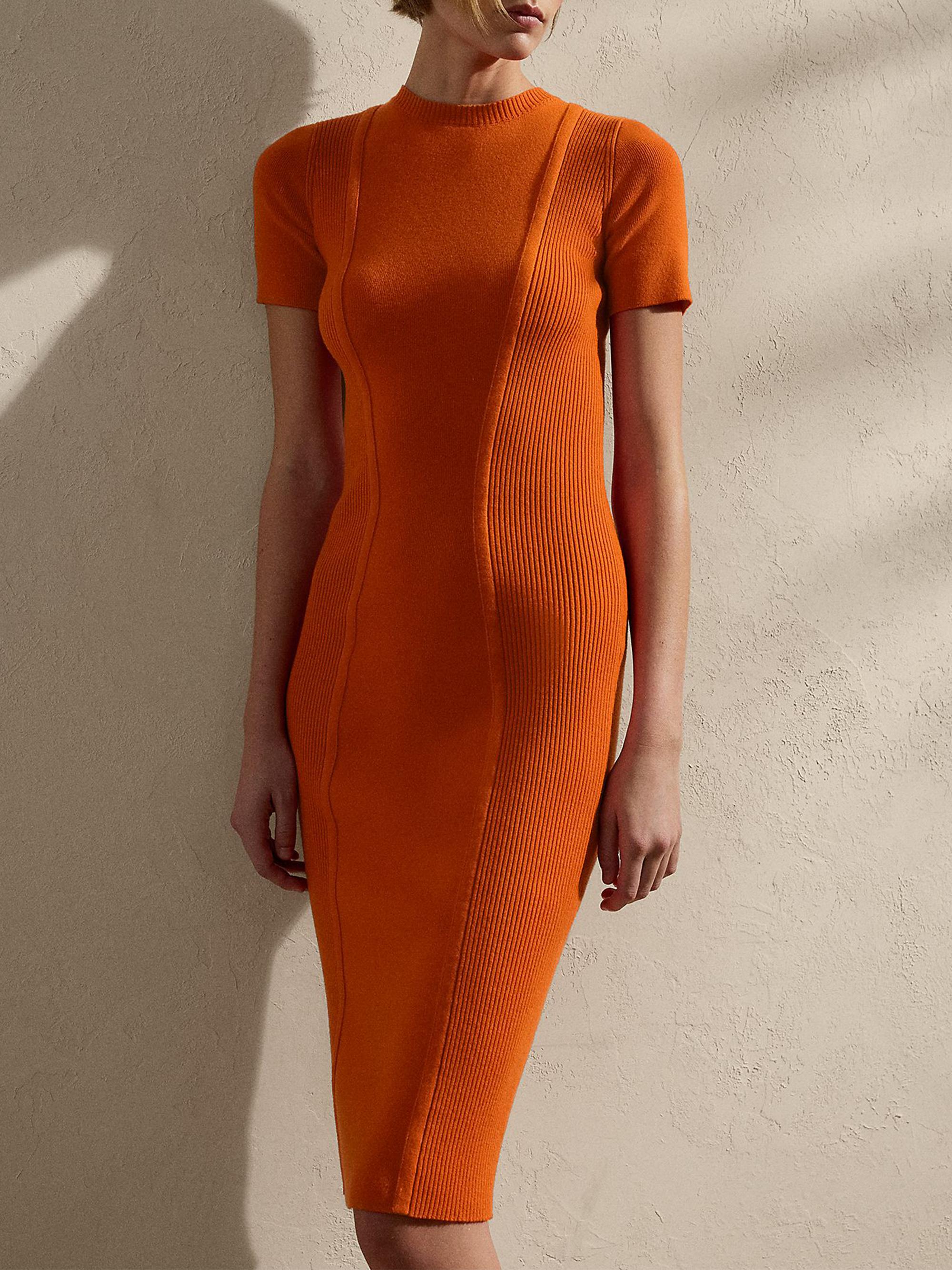 cashmere bodycon dress Ralph Lauren Collection Cashmere Bodycon Knee-length Dress