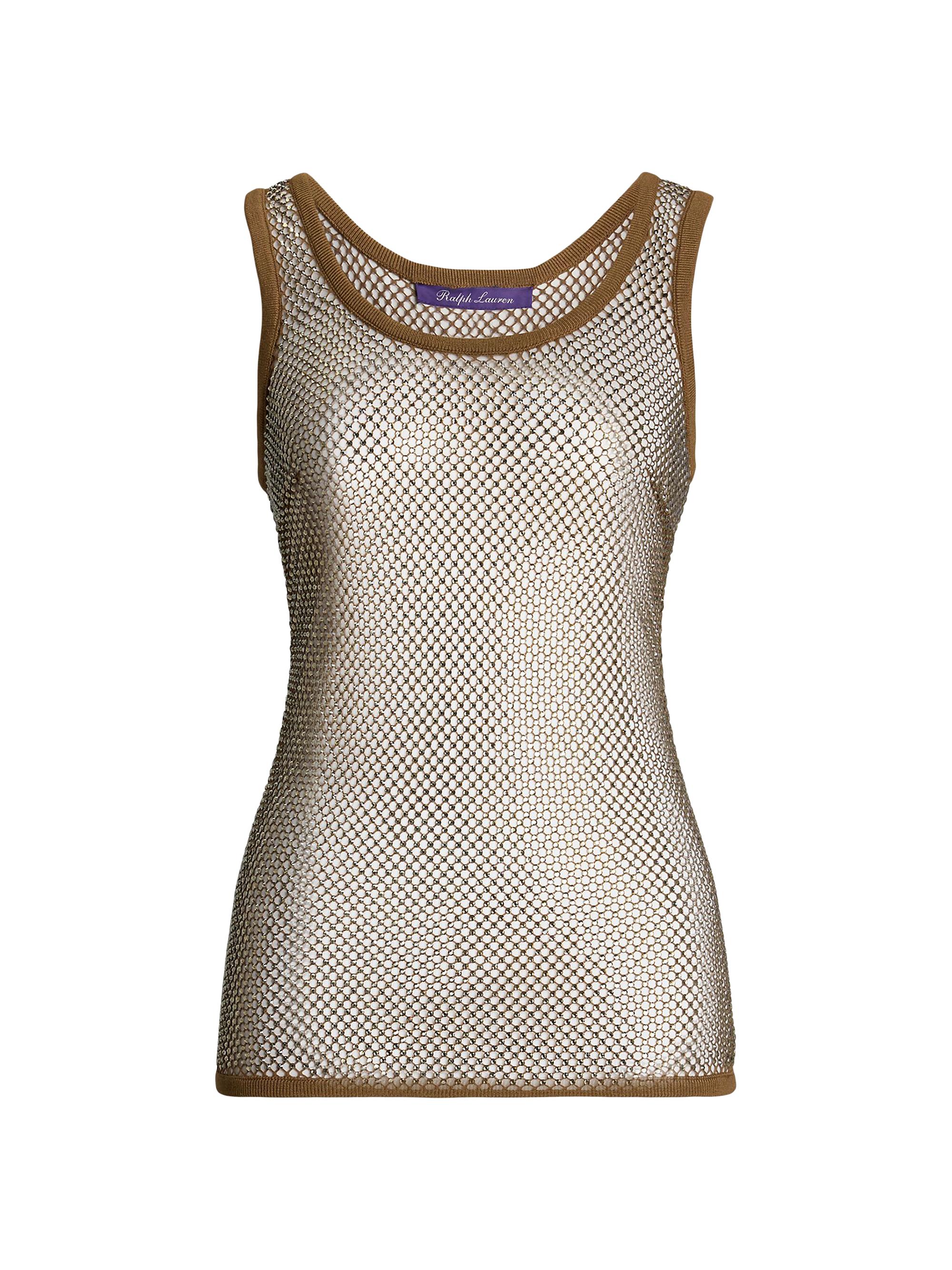 Ralph Lauren Collection Women's Melony Mesh Tank - Cocoa