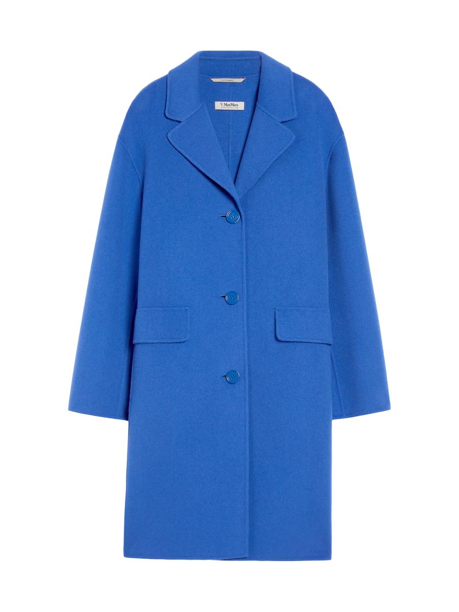 コート MAX MARA Dark Blue Wool Blend Laveno Coat Max Mara Laveno Coat - Blue | Editorialist