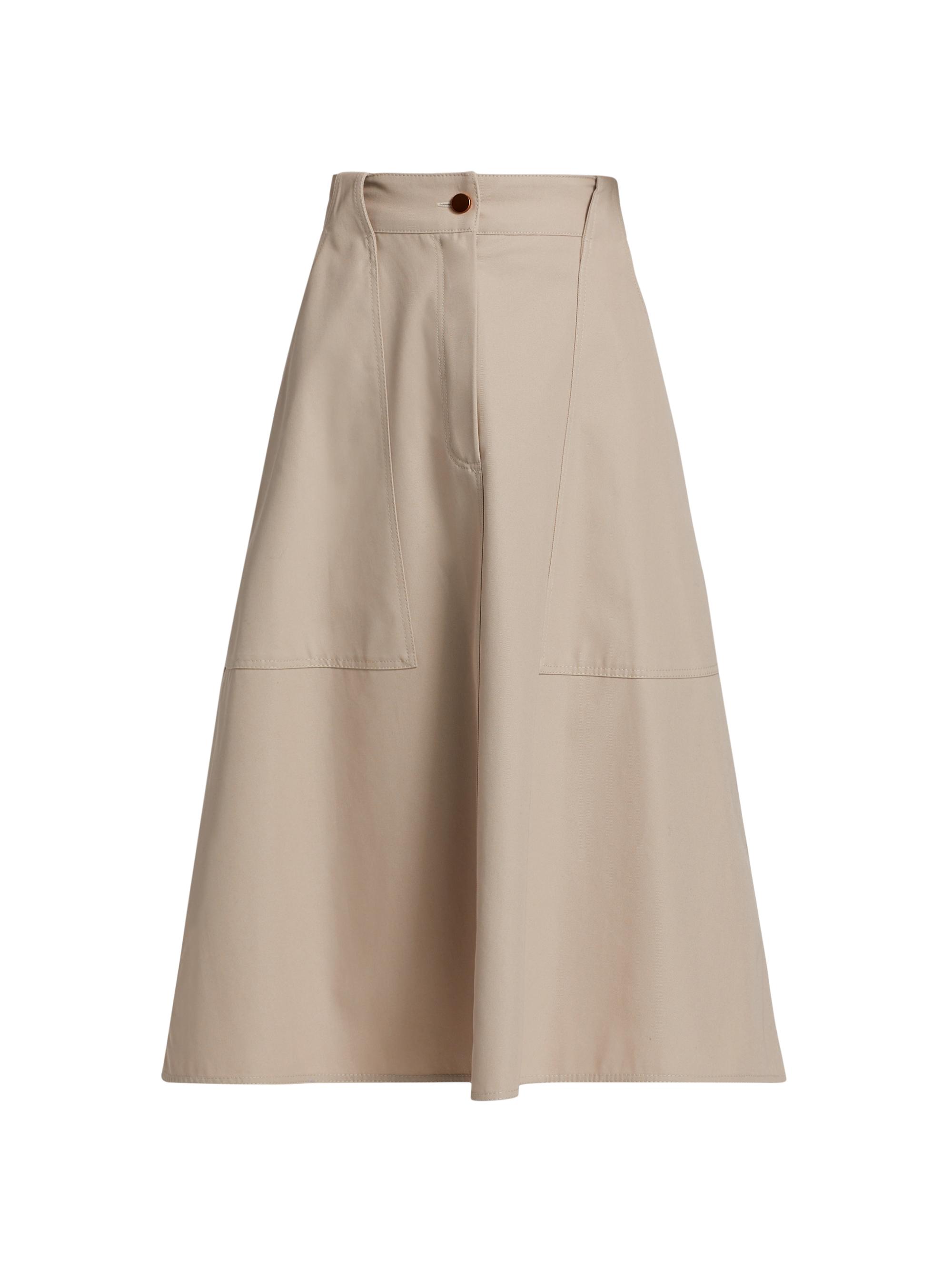 Max Mara Women's Cennare Cotton Knee-Length Skirt - Sand