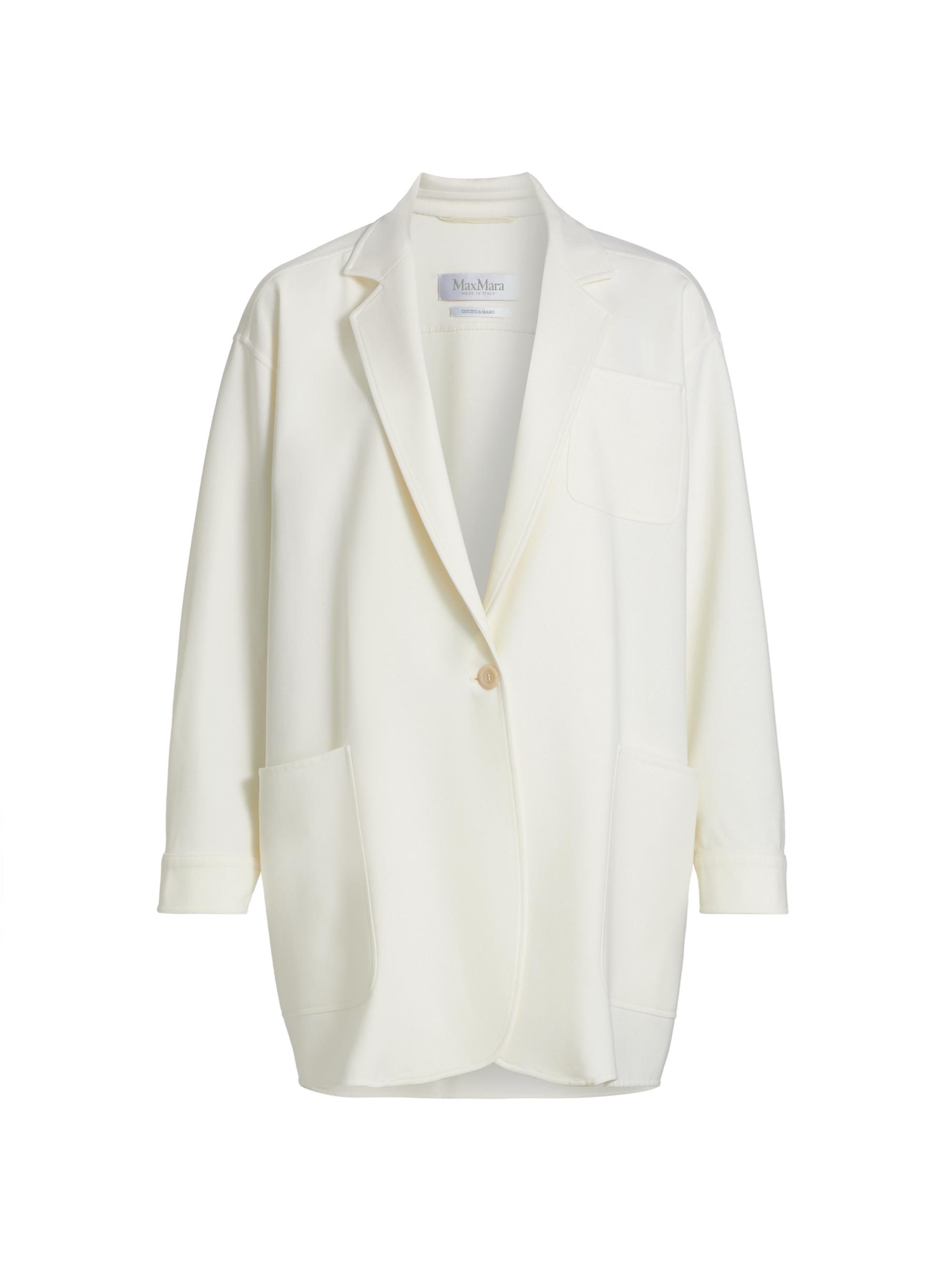 Max Mara Women's Orlaya Stretch Wool Single-Breasted Blazer - White