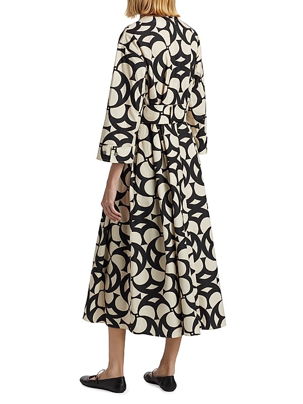 Shop Max Mara Alice Abstract Cotton Midi-Dress | Saks Fifth Shop Max Mara Alice Abstract Cotton Midi-Dress | Saks Fifth