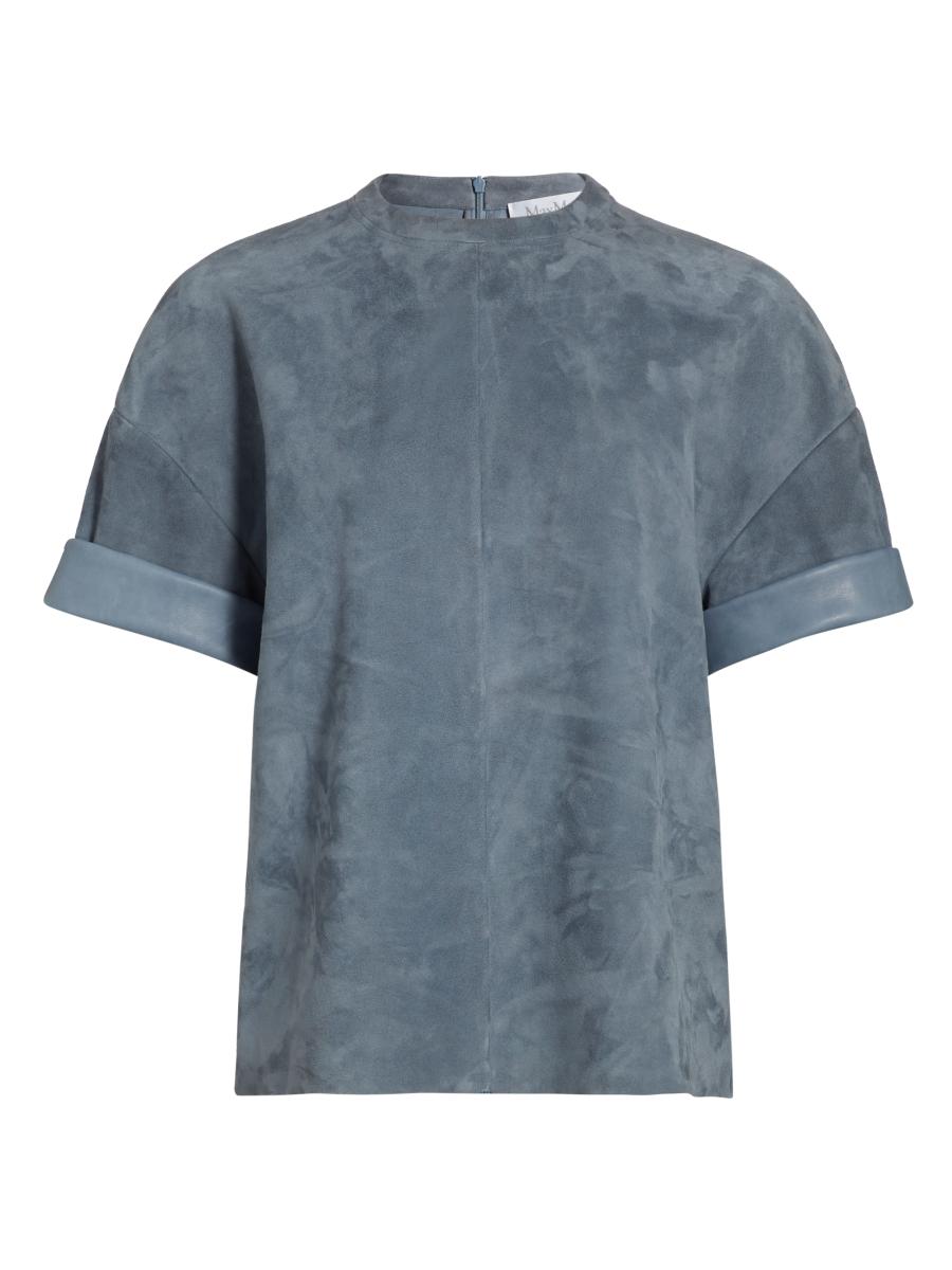 Max Mara Morris Leather T-Shirt | Saks Fifth Avenue