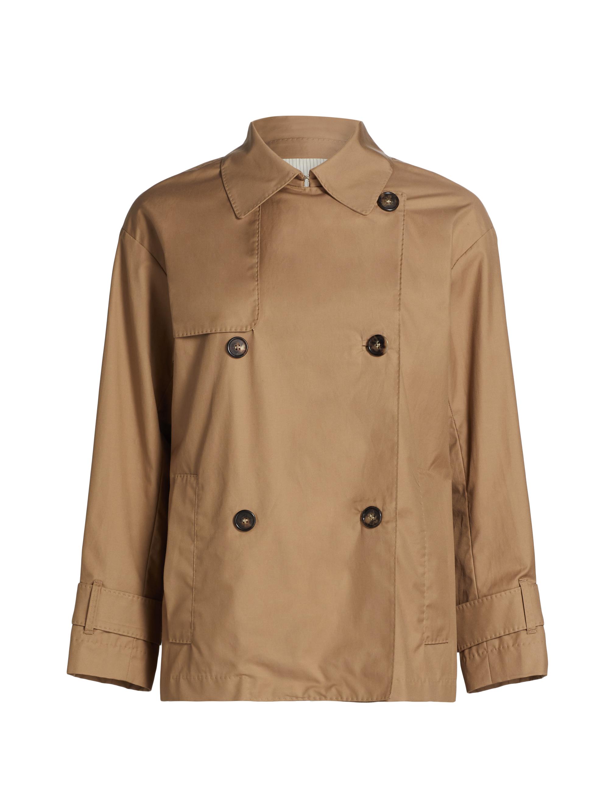 Max Mara Women's Zeno Double-Breasted Rain Coat - Camel