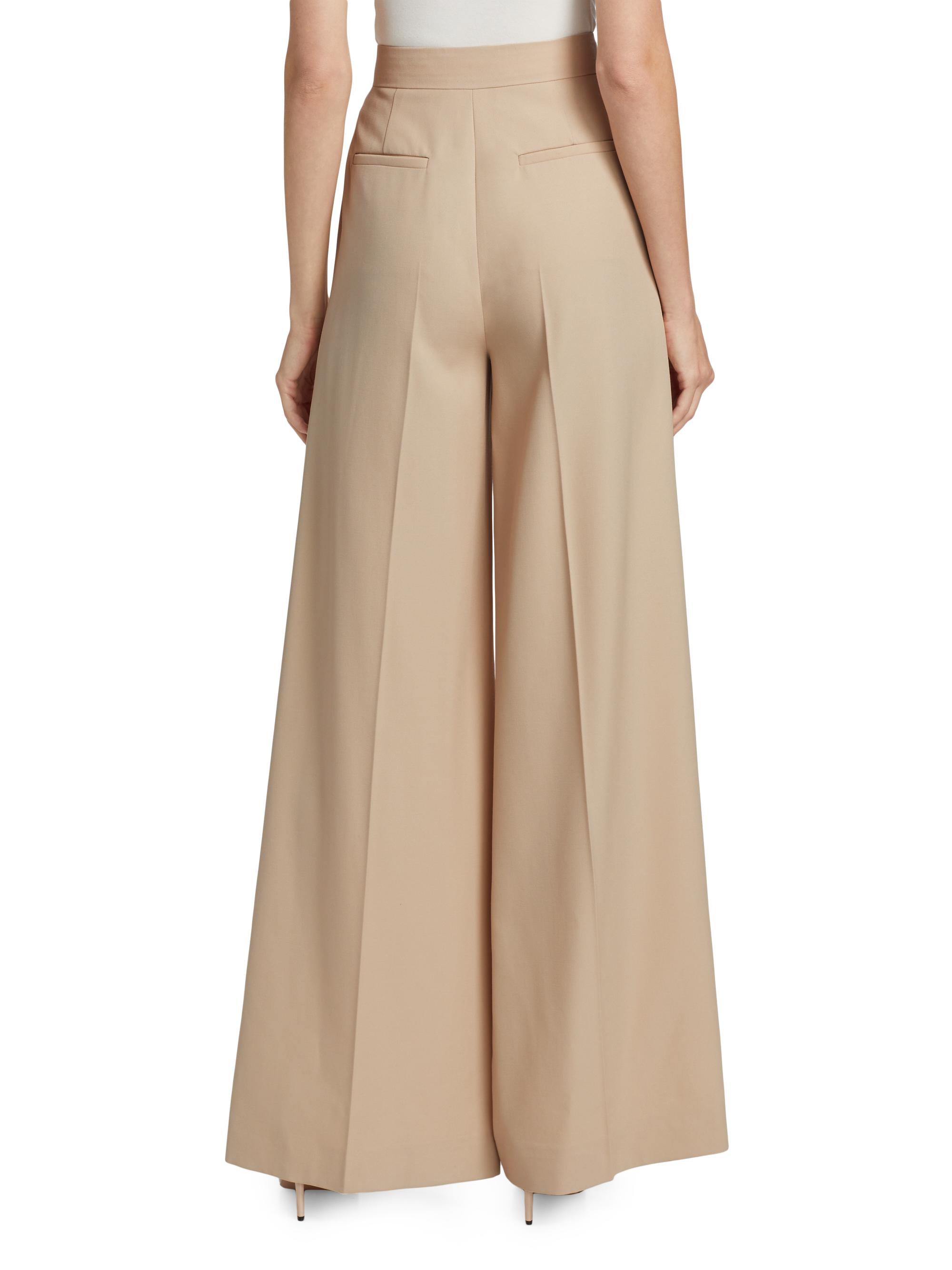 Max Mara Ninfa Wool Wide-Leg Pants | Saks Fifth Avenue