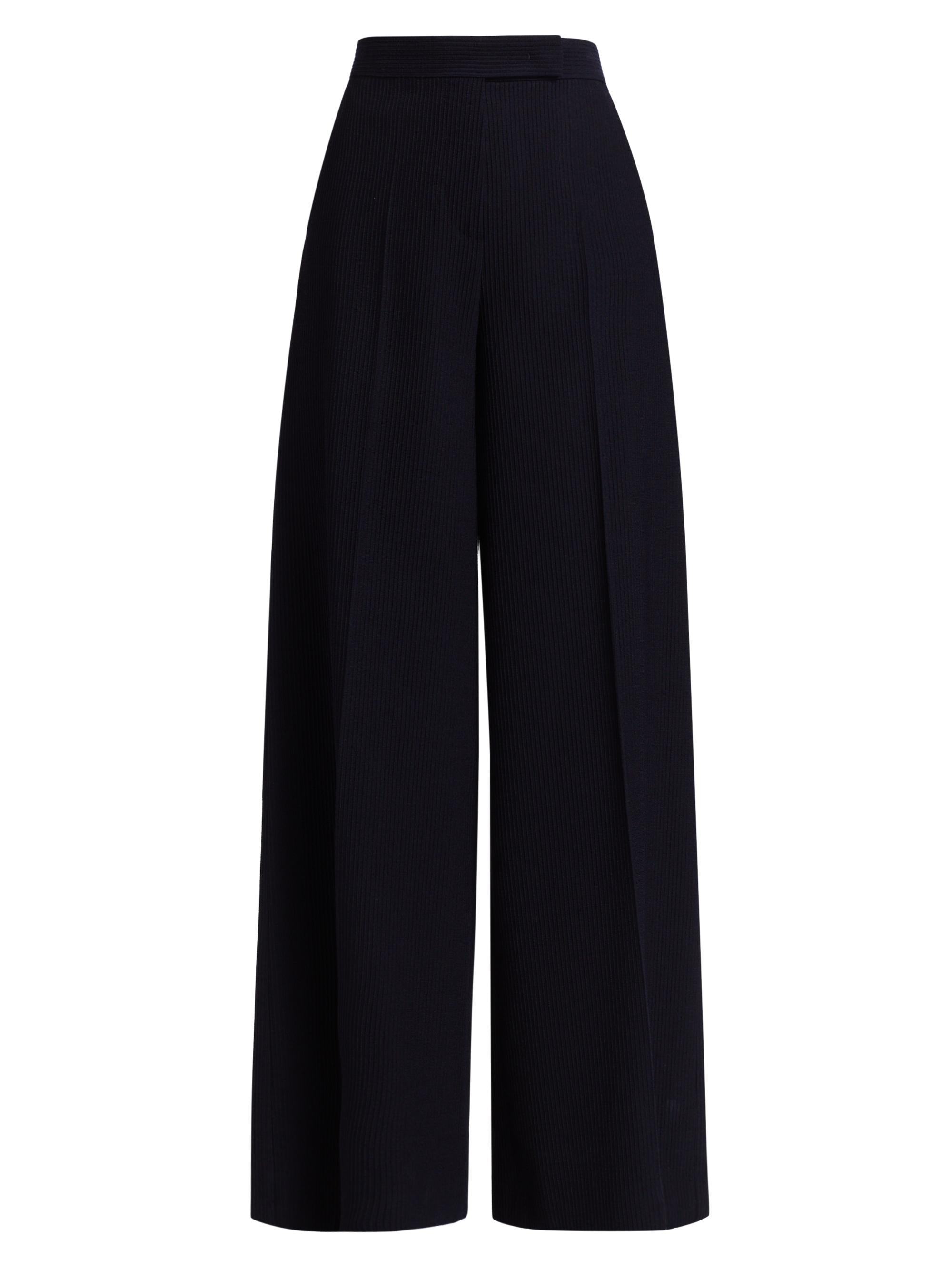 Max Mara Women's Wool High-Rise Pants - Ultramarine