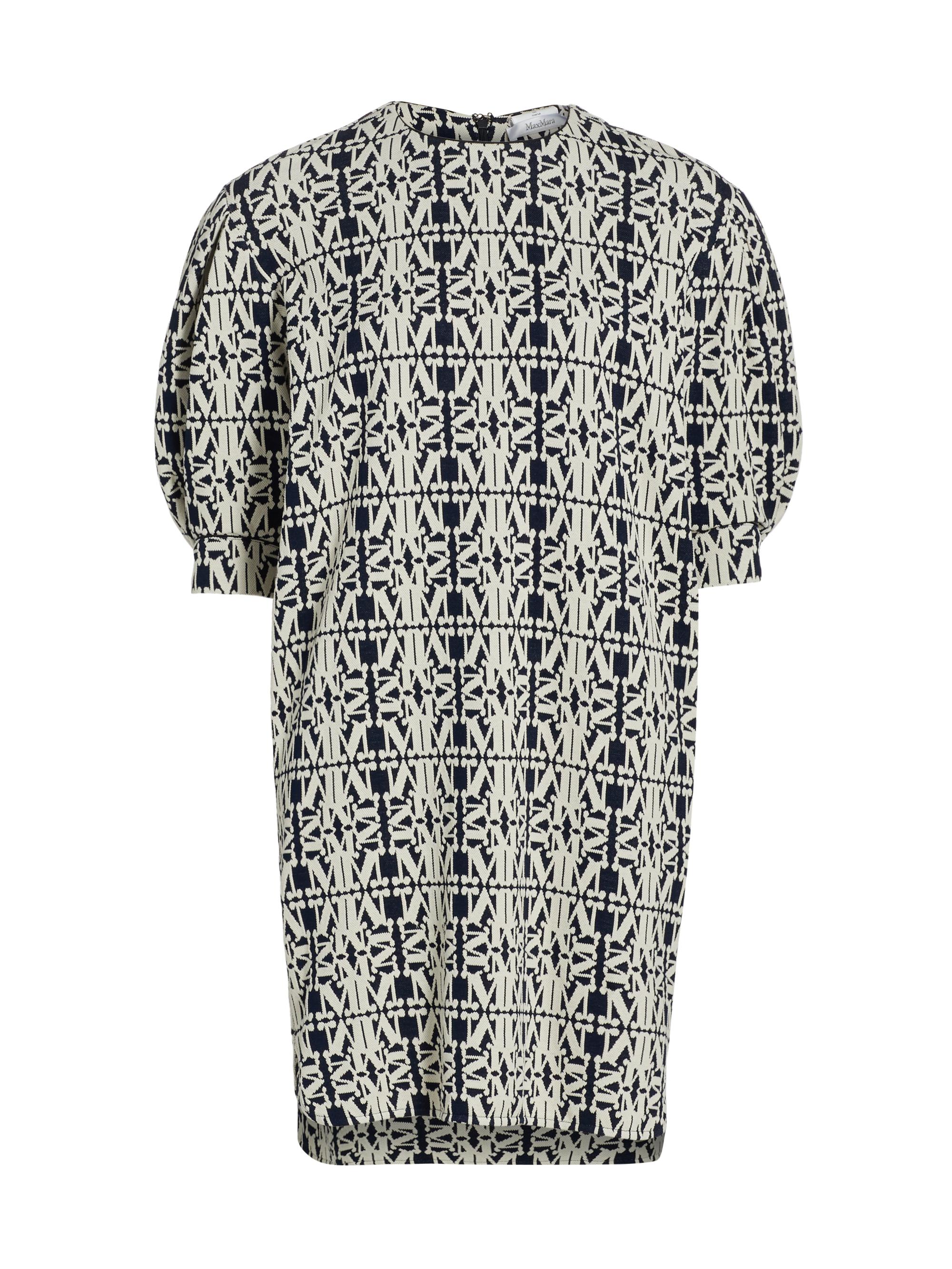 Max Mara Women's Gustavo Monogram Minidress - White Blue