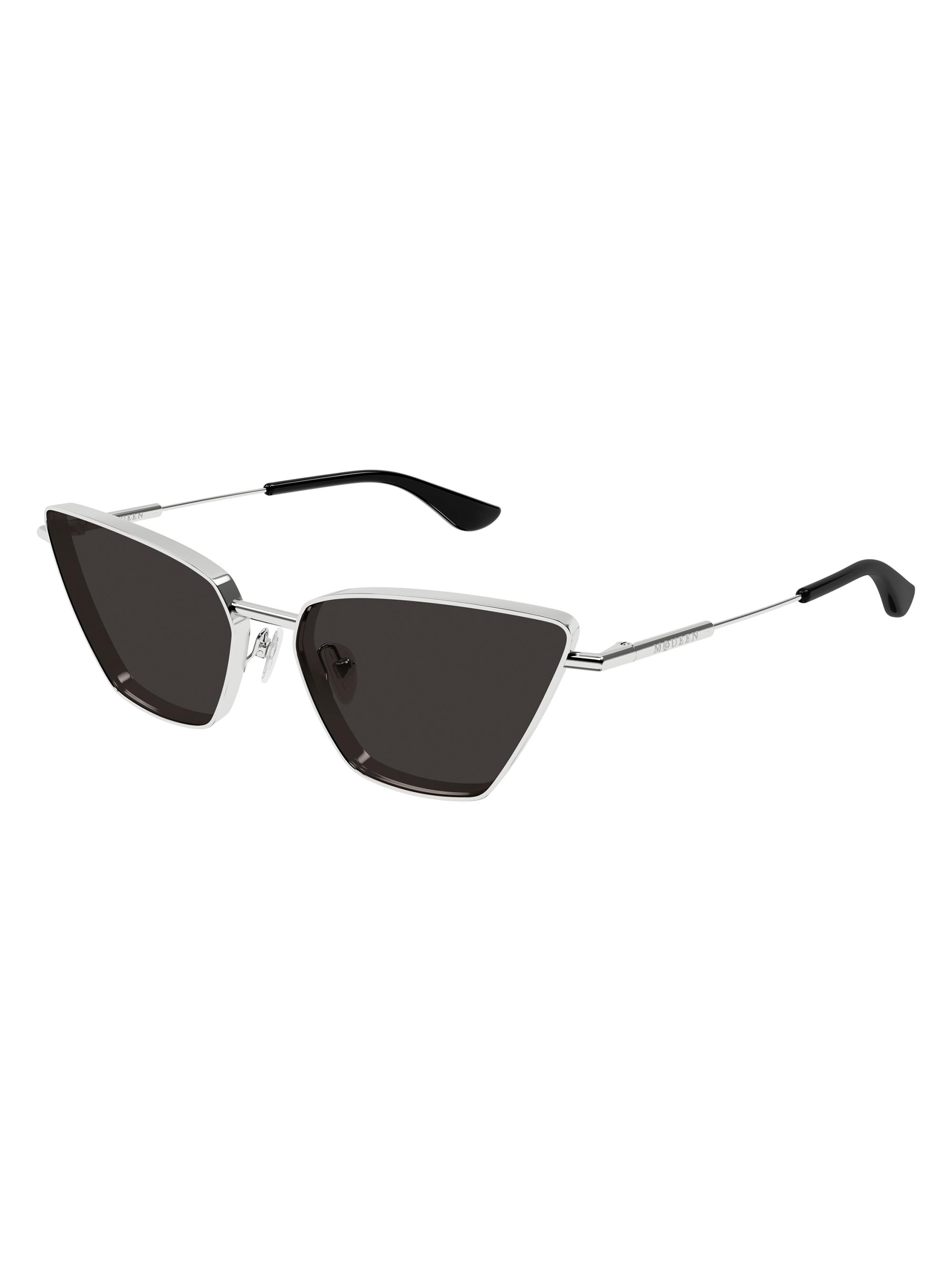 McQueen Women's 58MM Cat-Eye Sunglasses - Black Silver Black