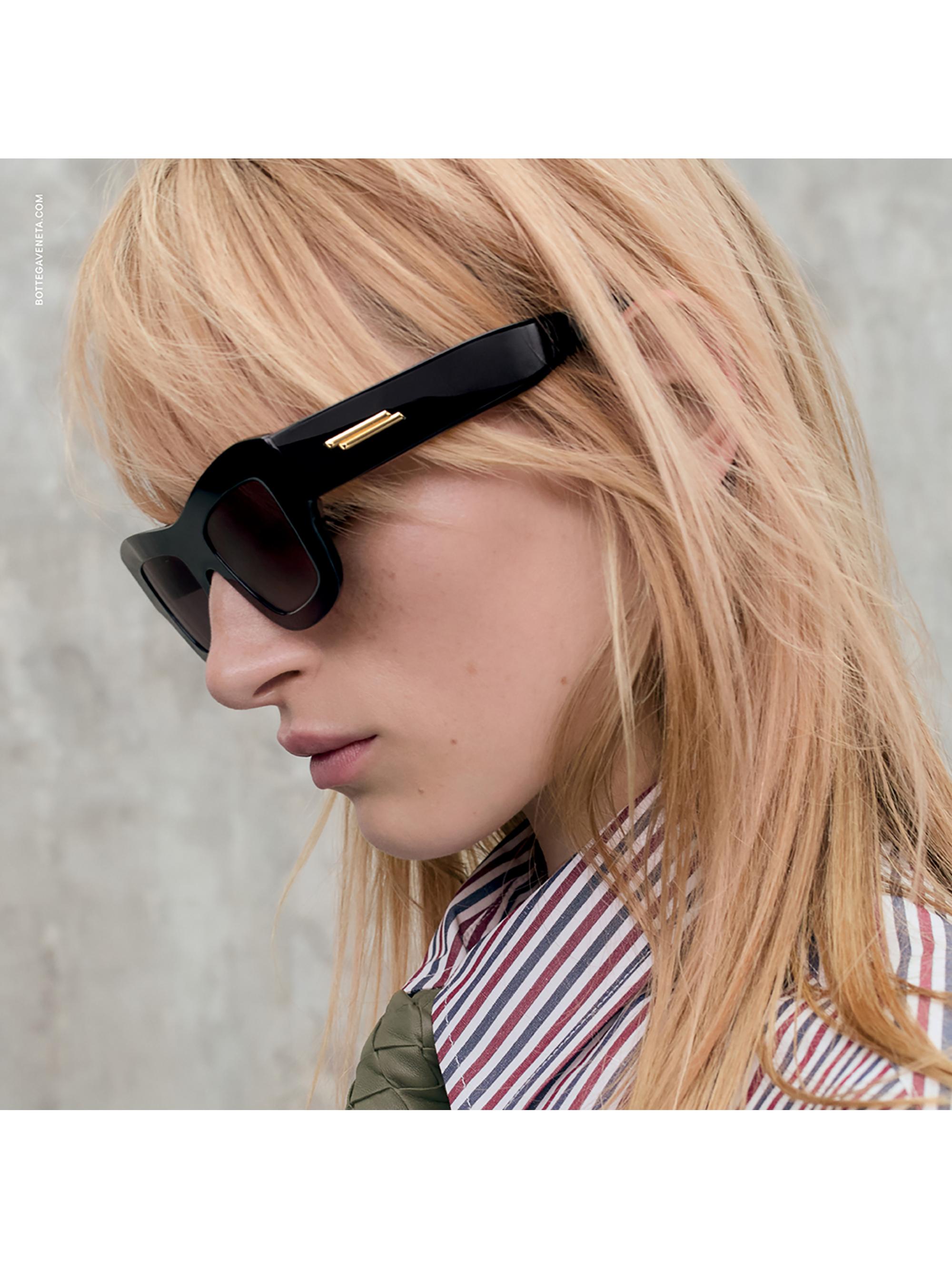 Bottega Veneta Flat 50MM Squared Sunglasses | Saks Fifth Avenue