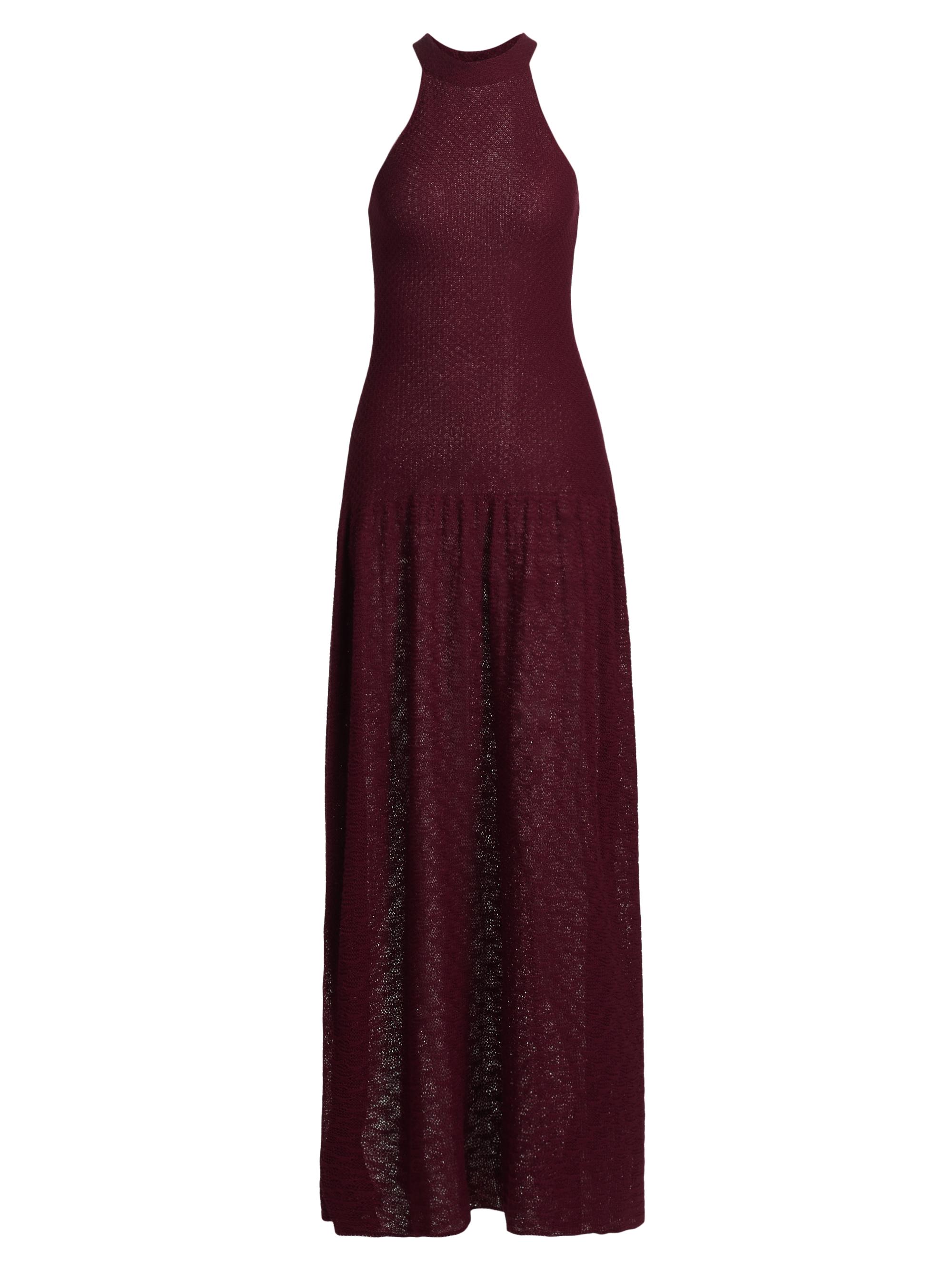 Escvdo Women's Cayo Halter Maxi Dress - Wine