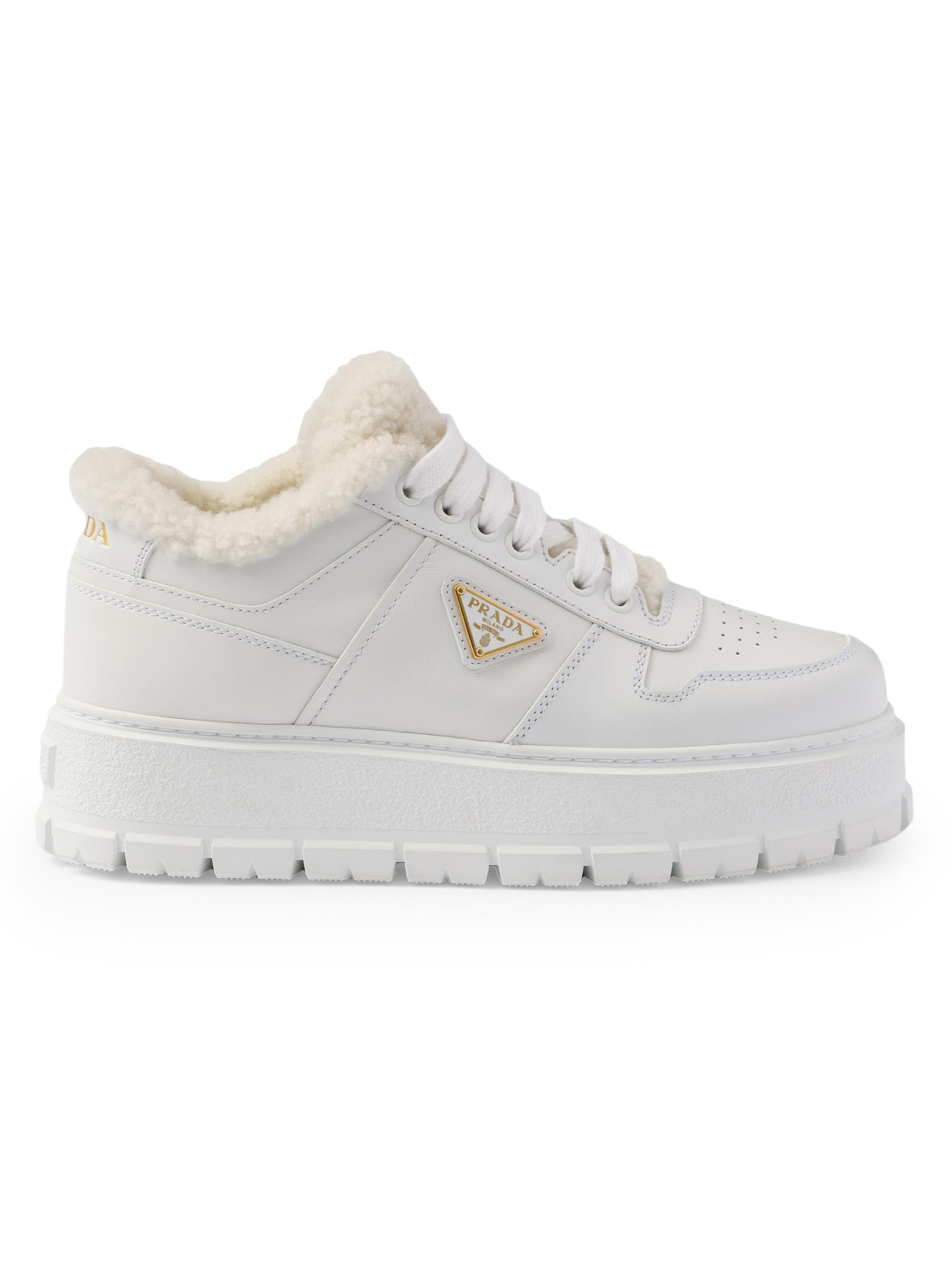 Prada Women's Leather Sneakers - White