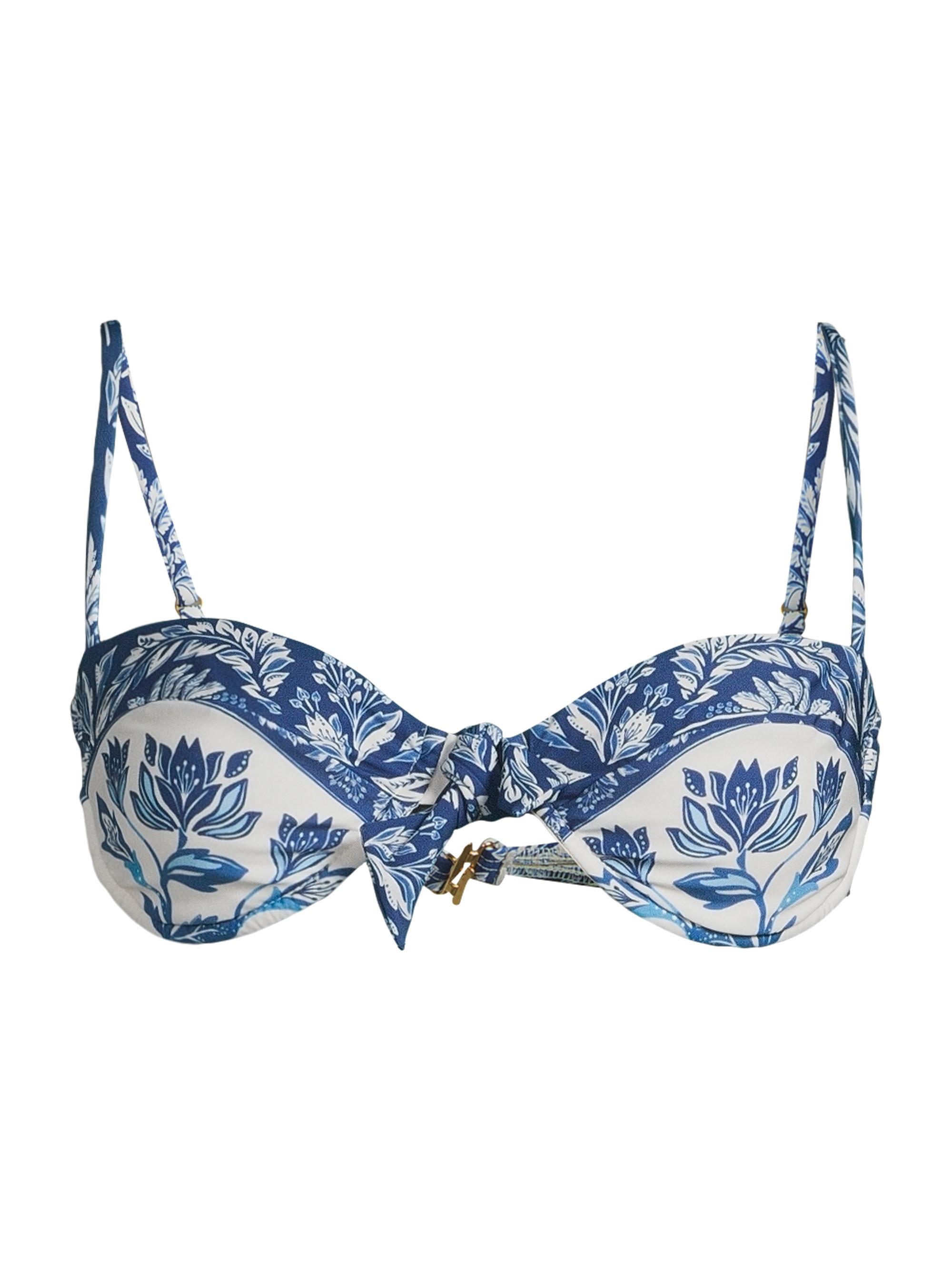 Farm Rio Women's Delicate Tapestry Bikini Top - Off White