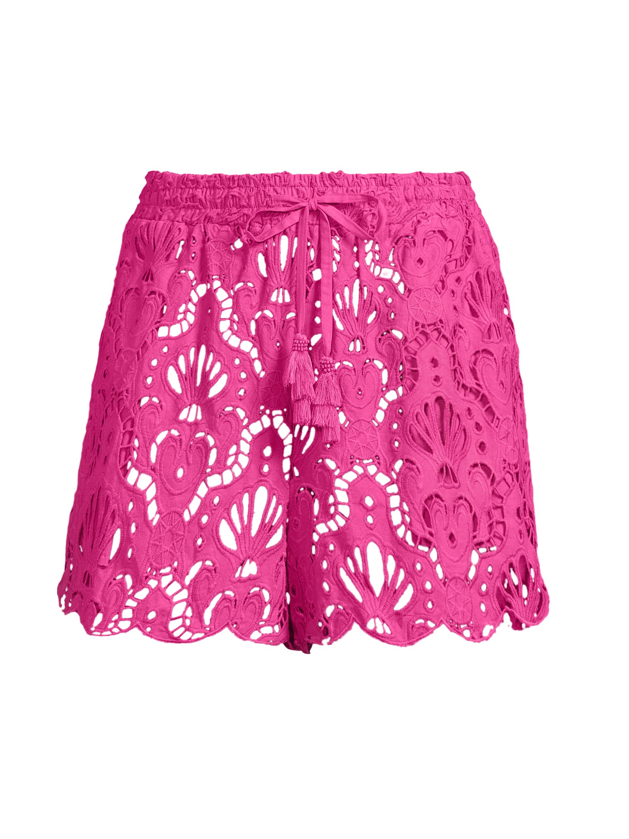 Farm Rio Seashell Eyelet Lace Shorts | Saks Fifth Avenue