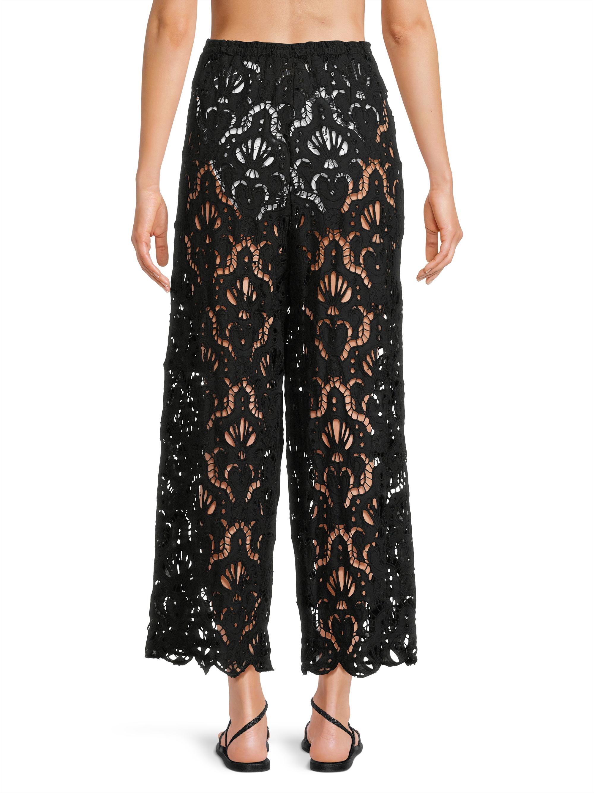Farm Rio Seashell Lace Eyelet Cover-Up Pants | Saks Fifth Avenue
