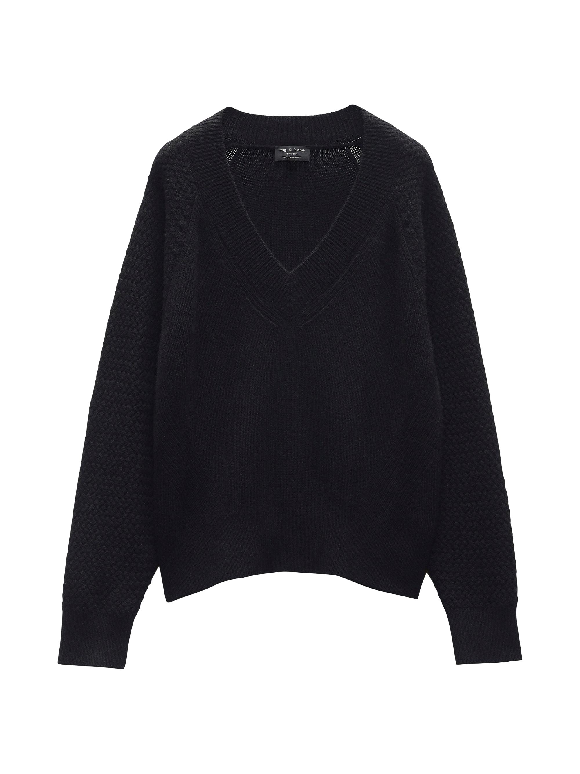 rag & bone Women's Kaylee Cashmere Sweater - Black
