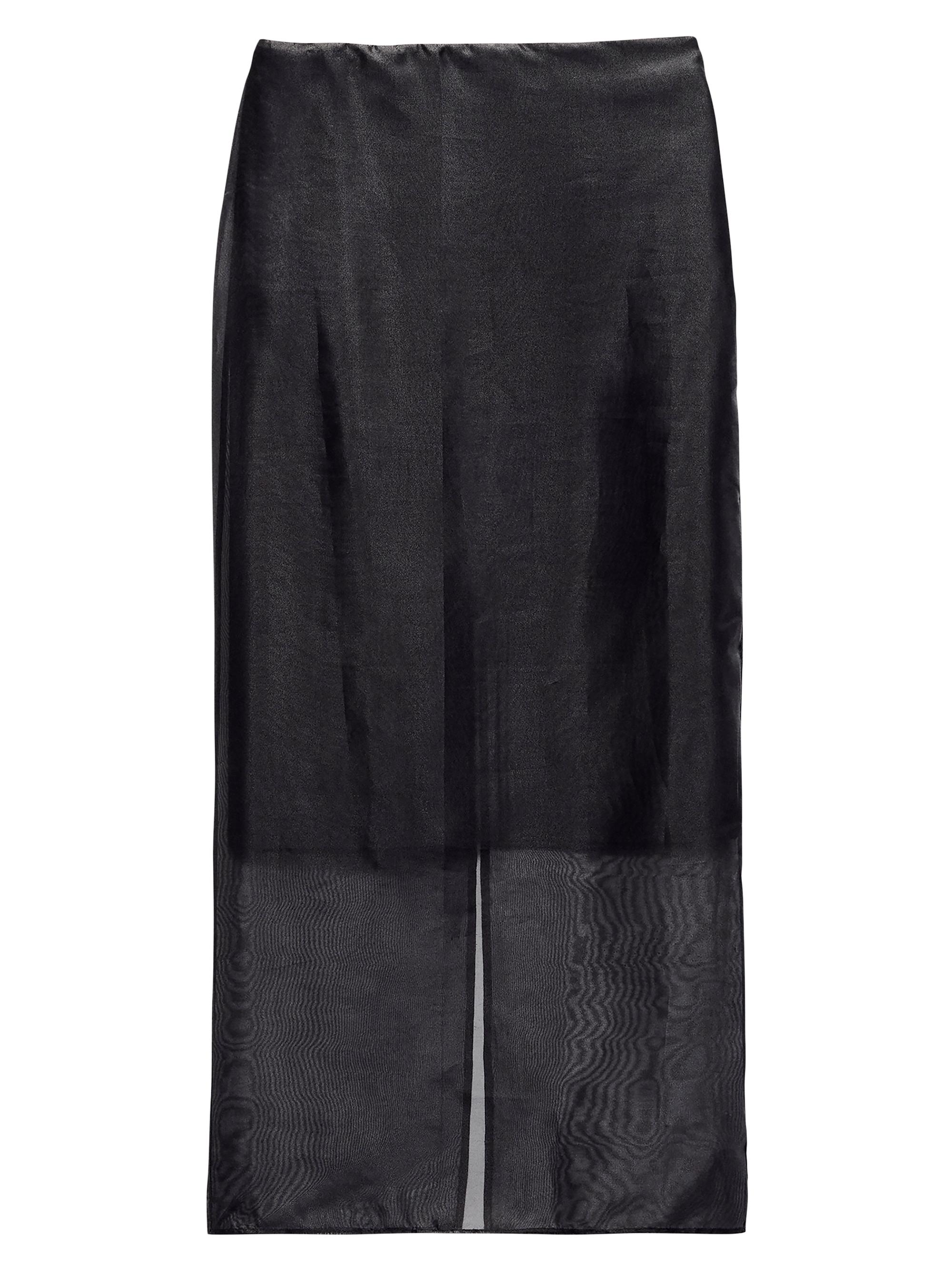 rag & bone Women's Annebet Organza Maxi Skirt - Black