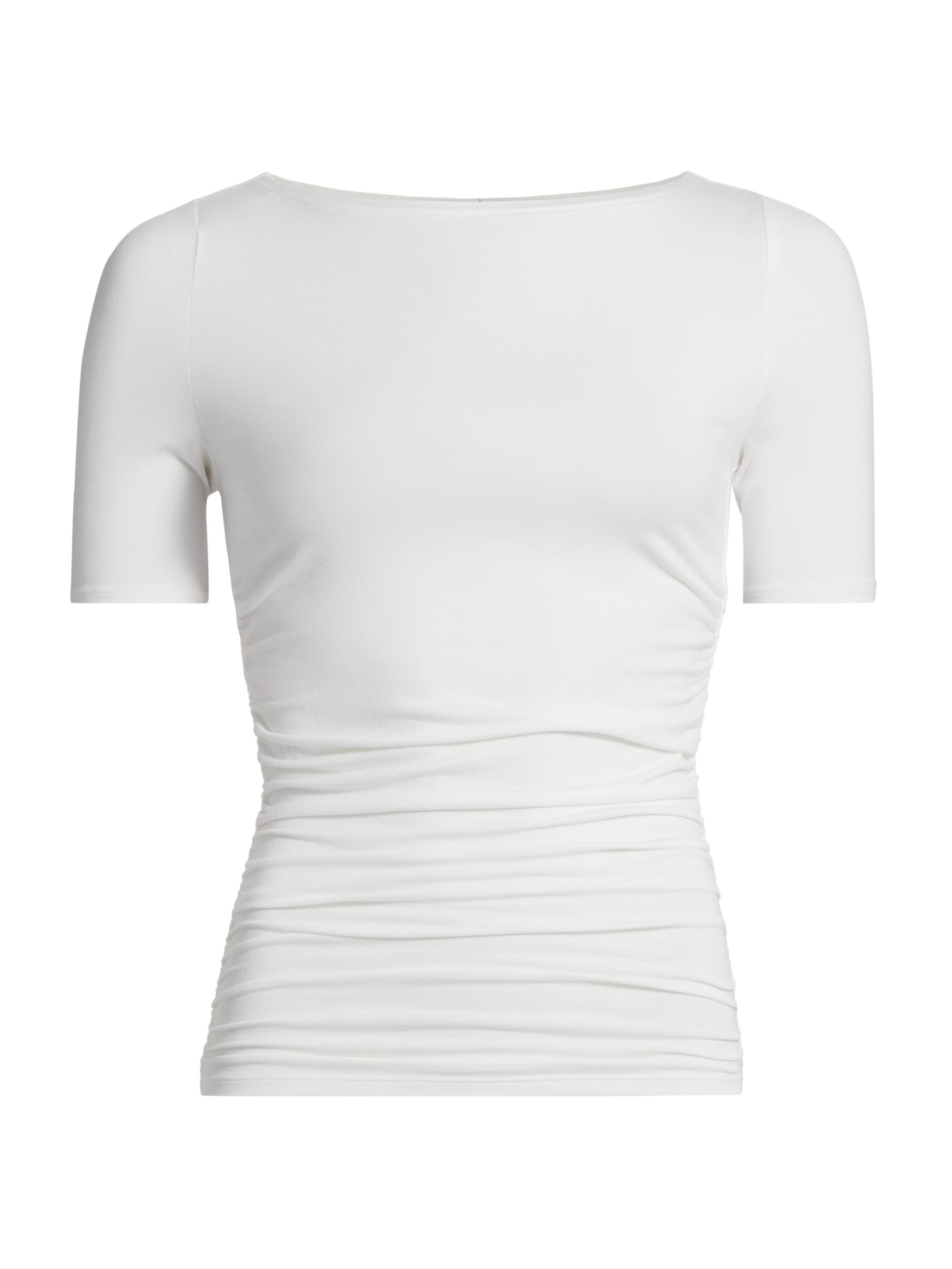 rag & bone Women's Luca Ruched Short-Sleeve Top - White
