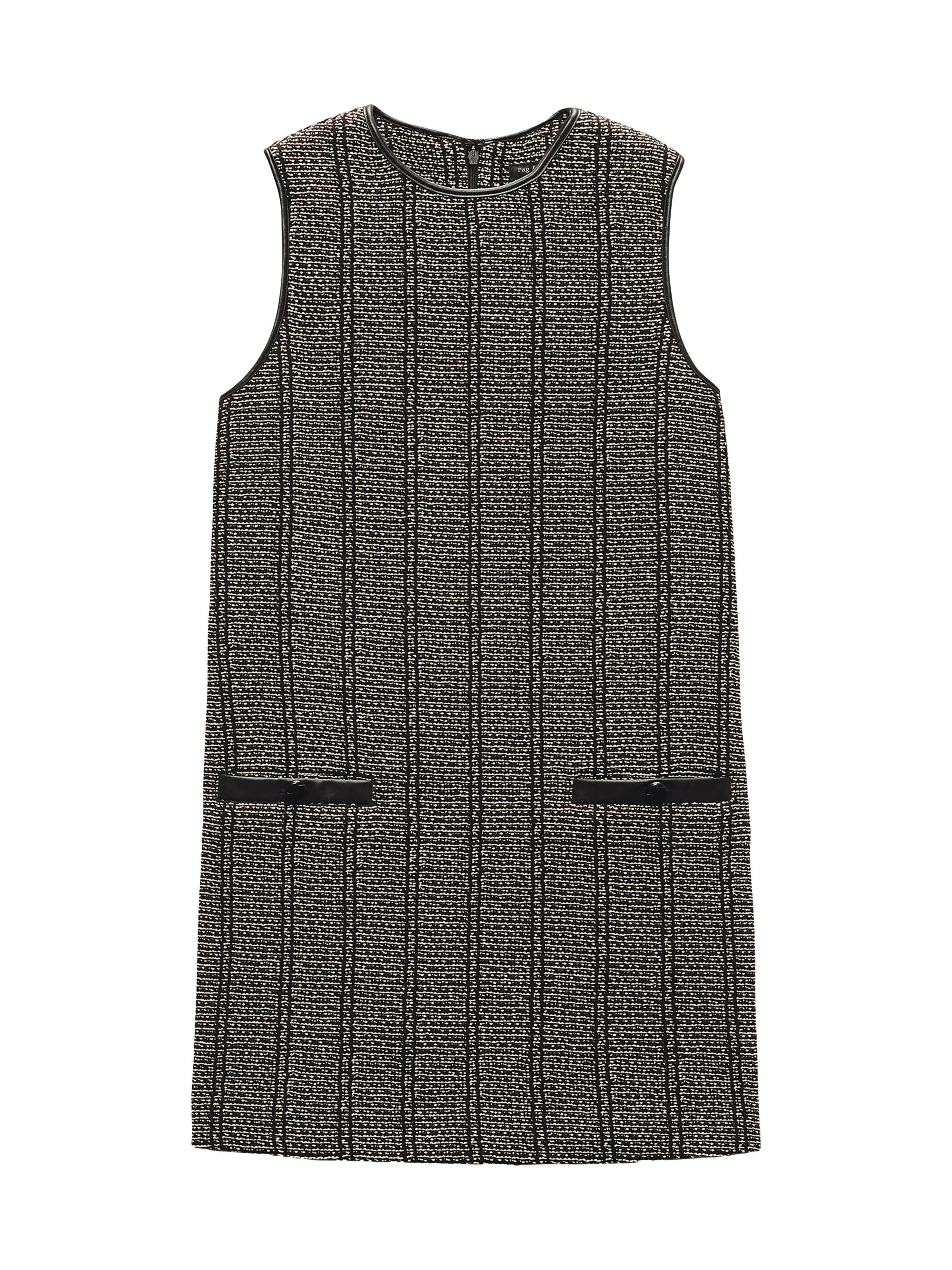 rag & bone Women's Frances Cotton Tweed Shift Minidress - Black Multi