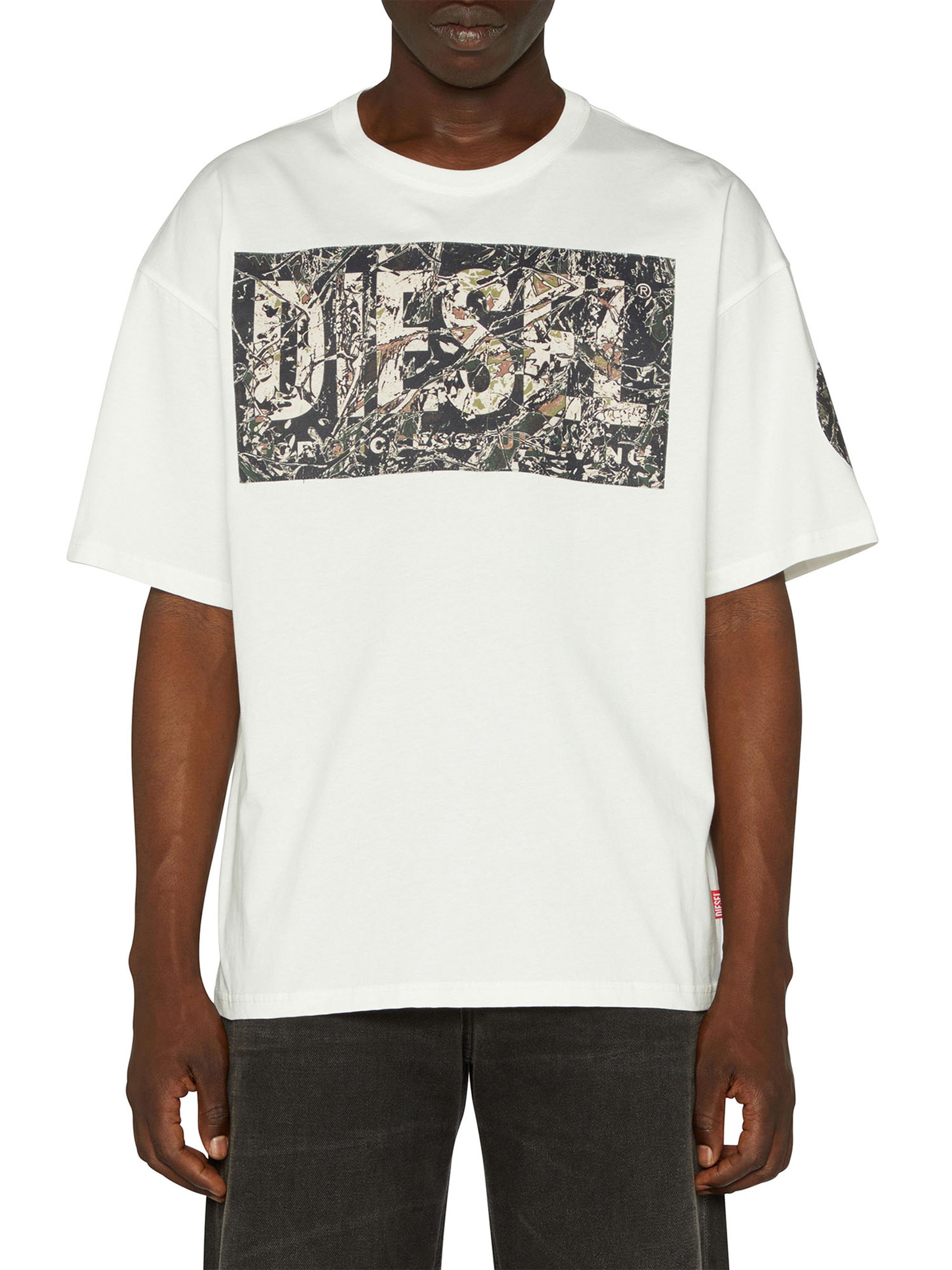 Diesel Men's T-Box Crewneck T-Shirt - Off White