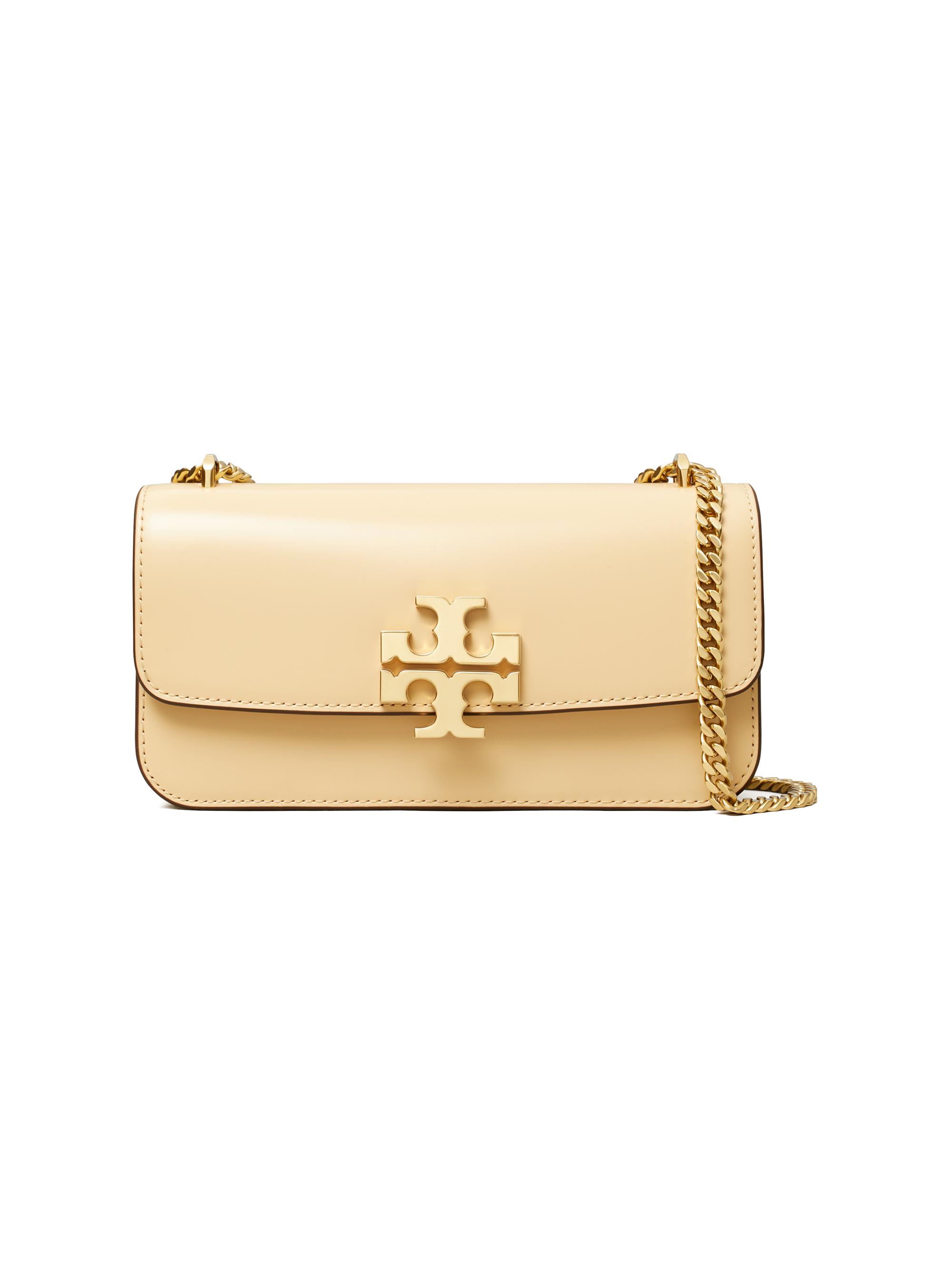 Tory Burch Women's  Eleanor Rectangular Leather Shoulder Bag - Vanilla Soft Serve