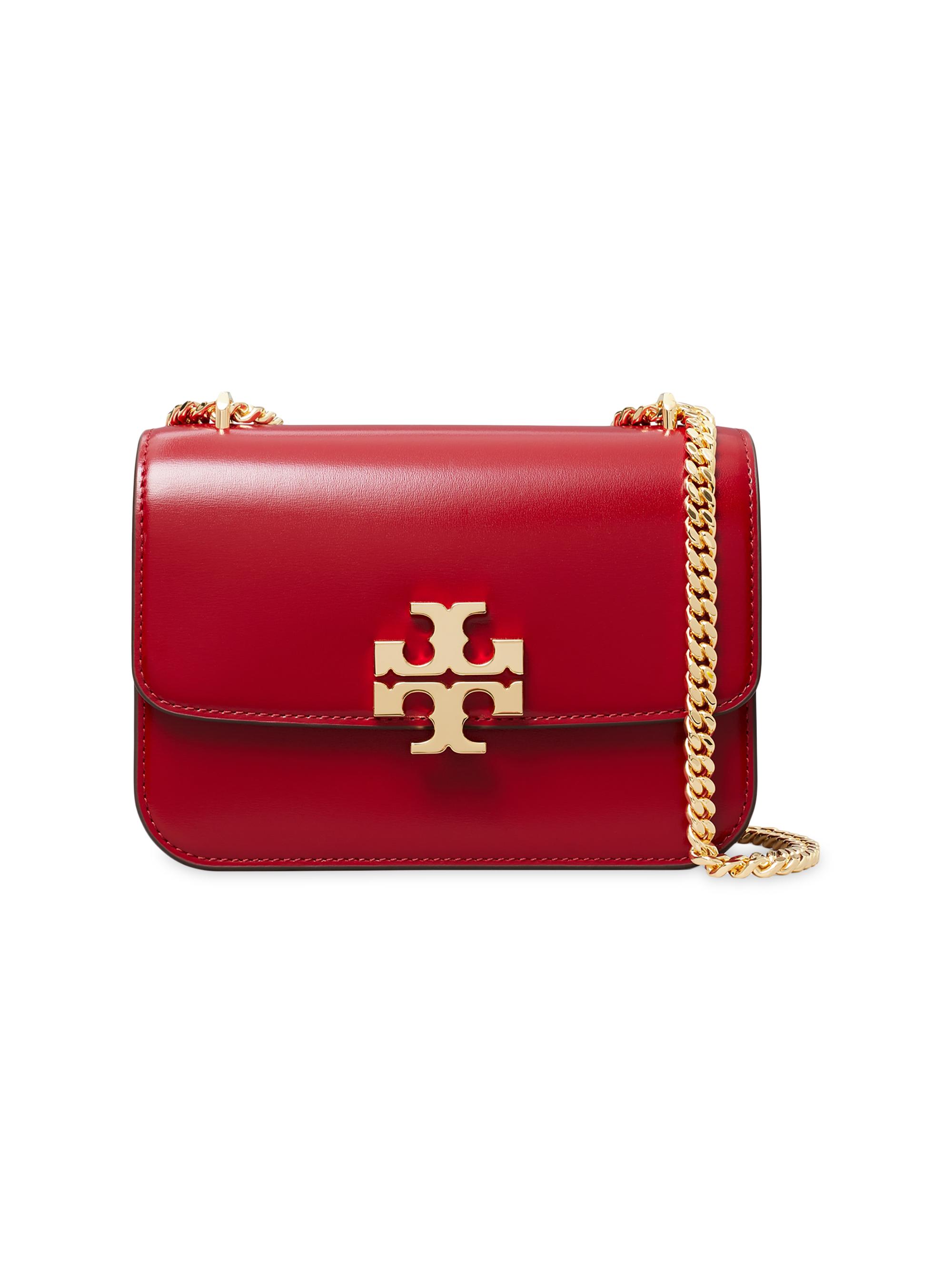 Tory Burch Women's Eleanor  Leather Shoulder Bag - Ruby