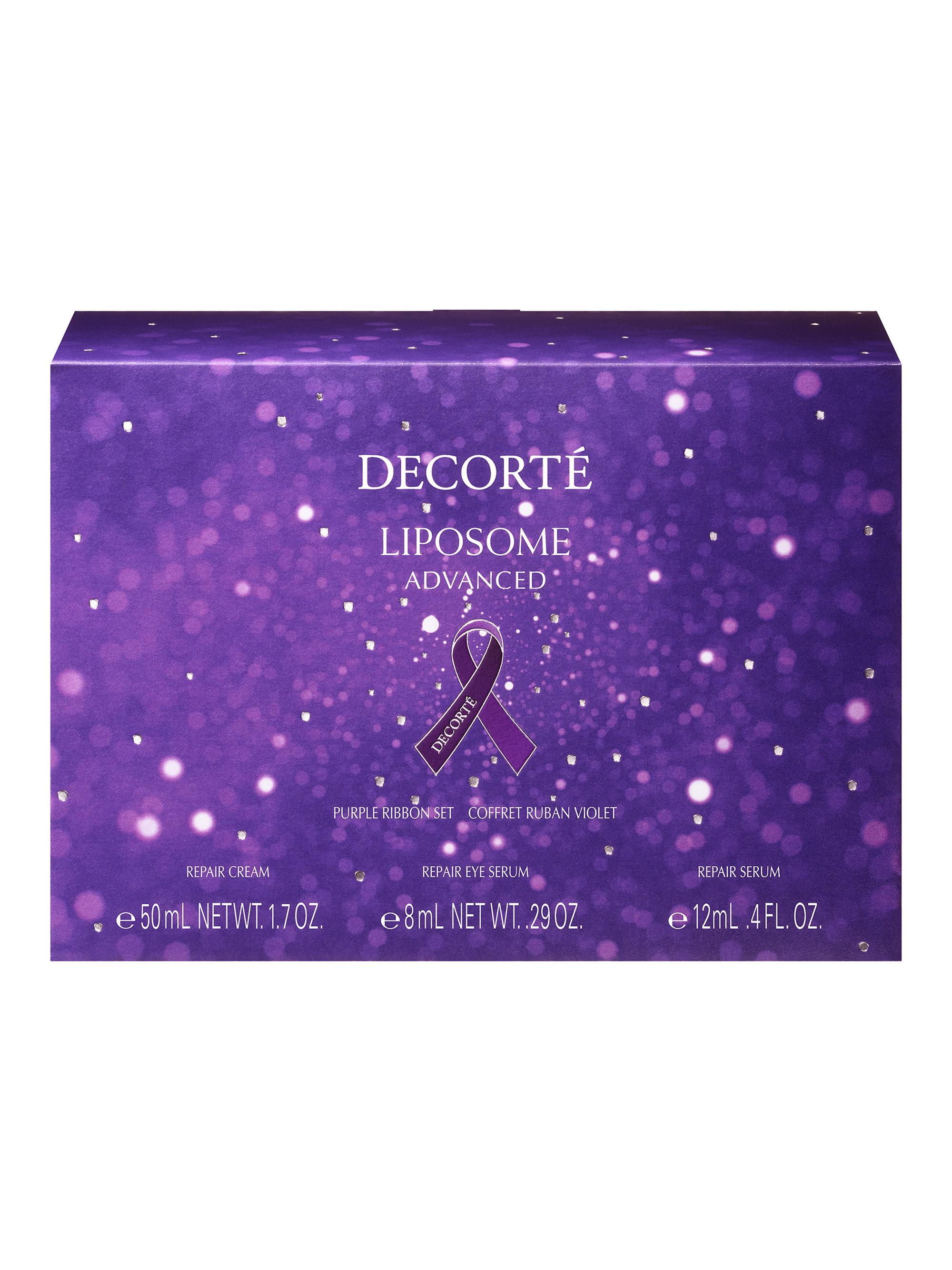 DECORTÉ Purple Ribbon 3-Piece Skincare Set | Saks Fifth Avenue