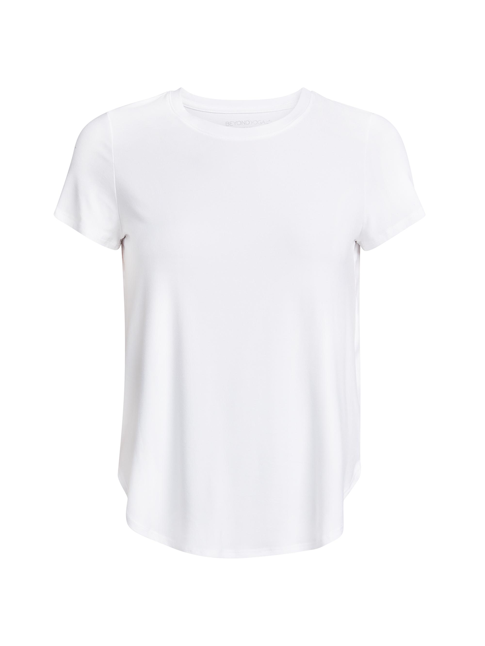 Beyond Yoga Women's On The Down Low T-Shirt - White
