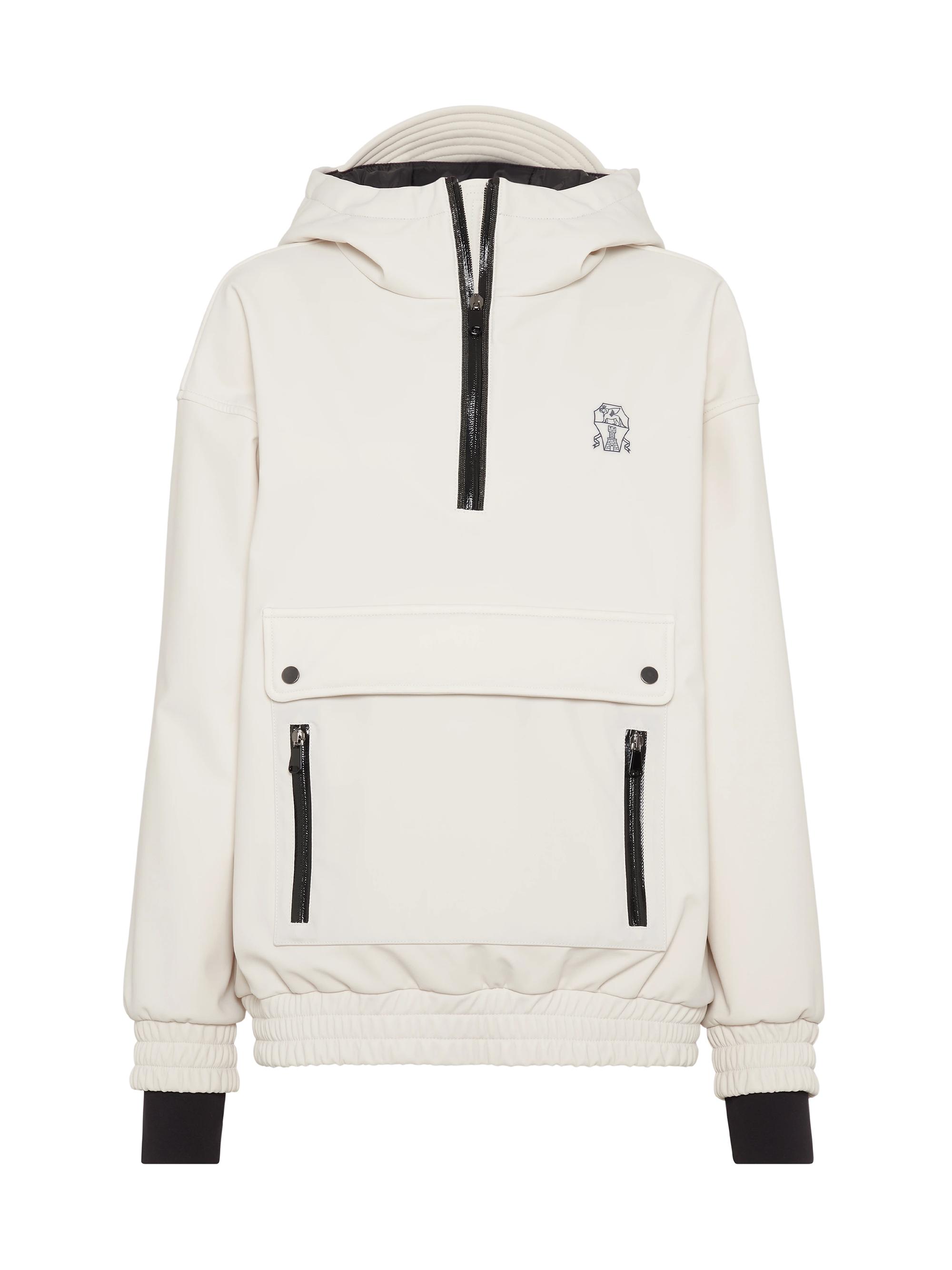 Brunello Cucinelli Women's Bonded Techno Fabric Hooded Mountain Jacket - Snow